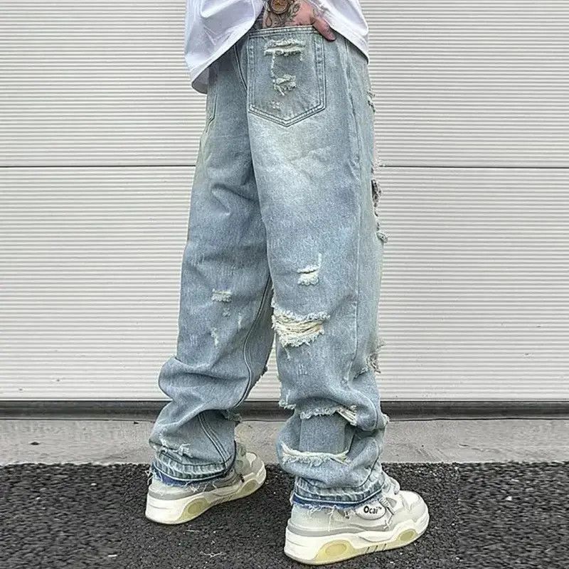 Japanese Brand × Jean Oversized jeans baggy cargo pants hip-hop style wide leg Y2K Size US 32 / EU 48 - 2 Thumbnail
