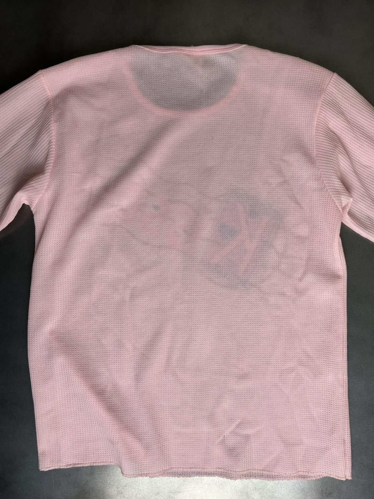 Fruit Of The Loom × Hanes × Vintage 1980s Vintage Thermal Longsleeve Express Kisses Print Waffle Size US S / EU 44-46 / 1 - 10 Thumbnail