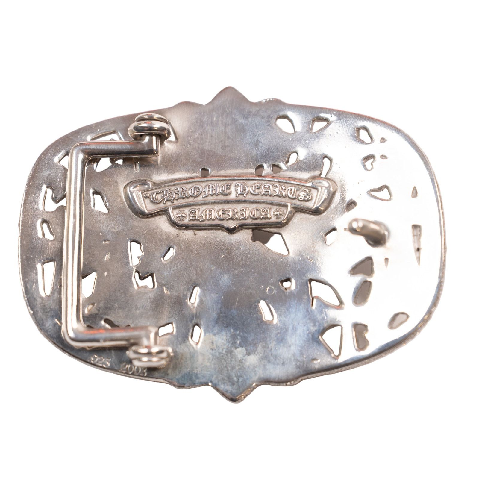 Chrome Hearts Iced Out VVS Cemetery Cross Belt Buckle Size ONE SIZE - 3 Thumbnail