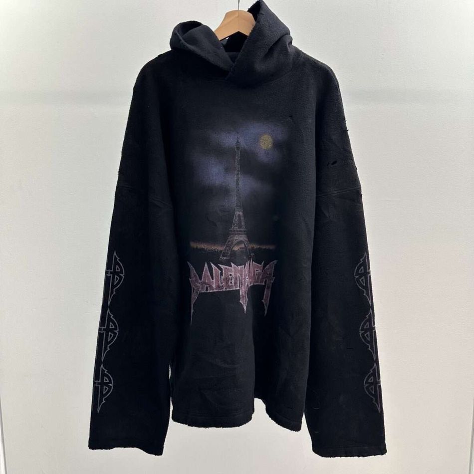 Balenciaga Balenciaga Paris Moon Upside Down Hoodie | Grailed