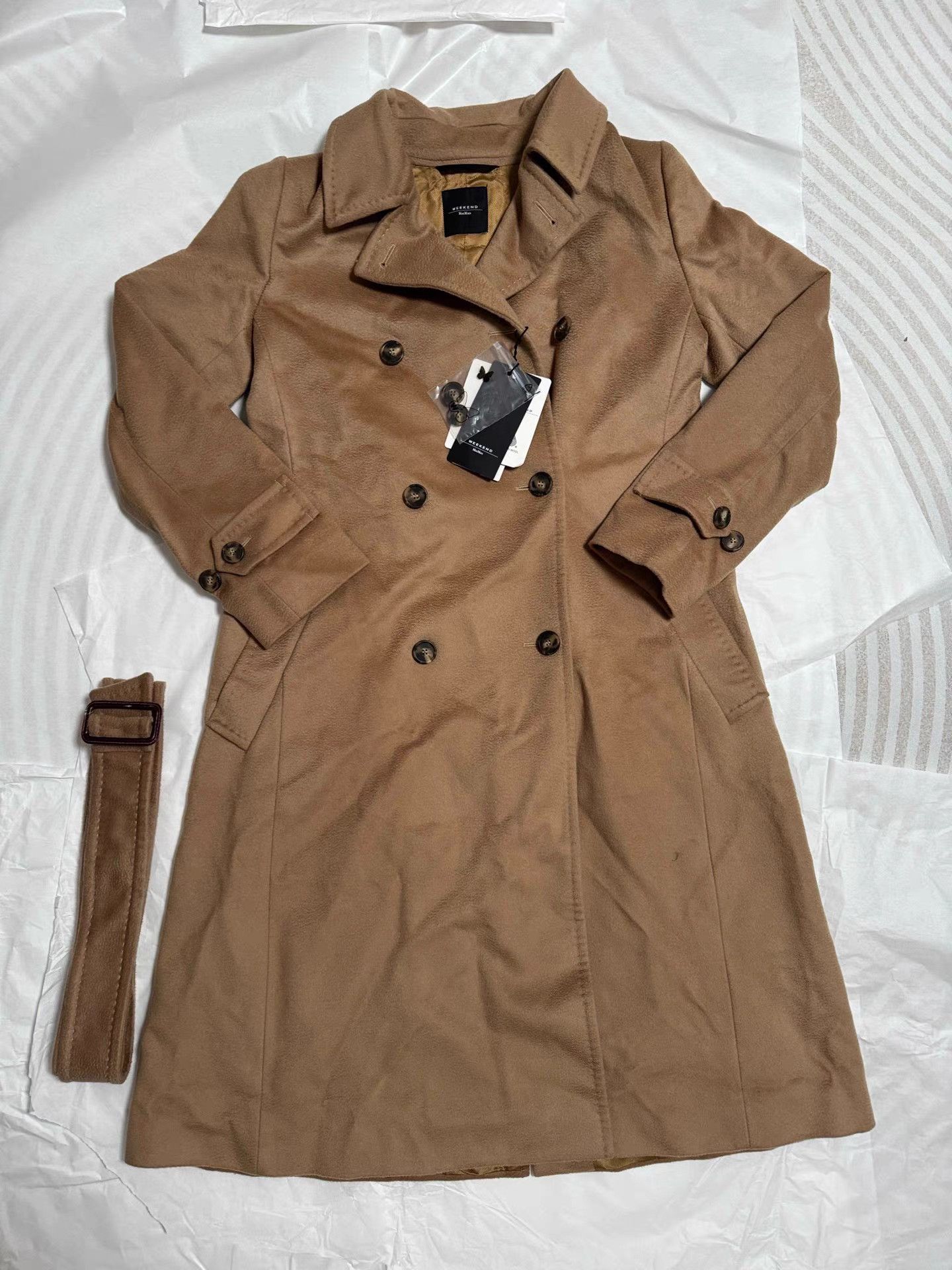 Weekend Max Mara WEEKEND MaxMara Double-Breasted Wool Coat K6 Size M / US 6-8 / IT 42-44 - 1 Thumbnail