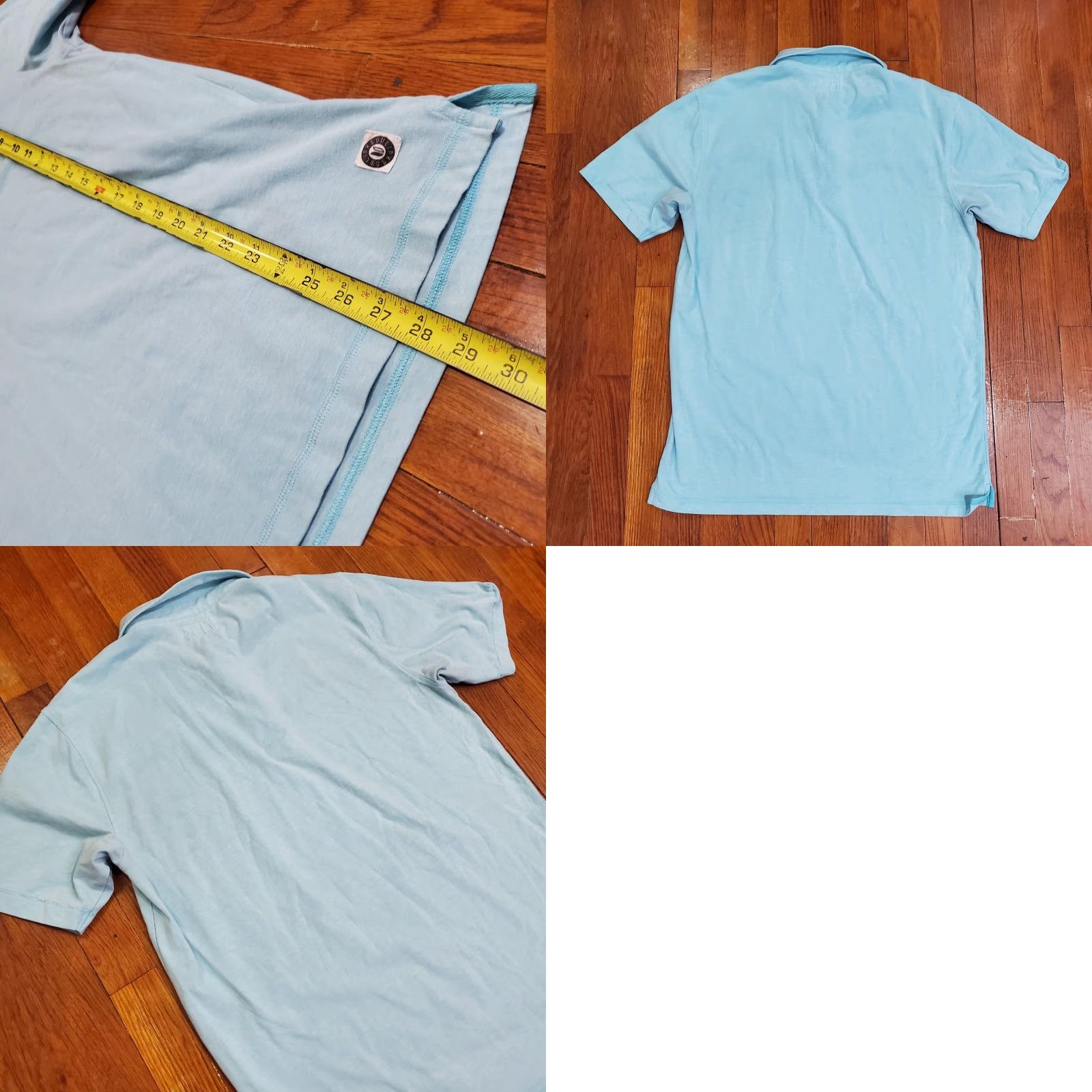 Vintage Linksoul Polo Shirt Mens M Blue Tempus Fugit Golf Performance Stretch Size US M / EU 48-50 / 2 - 8 Thumbnail