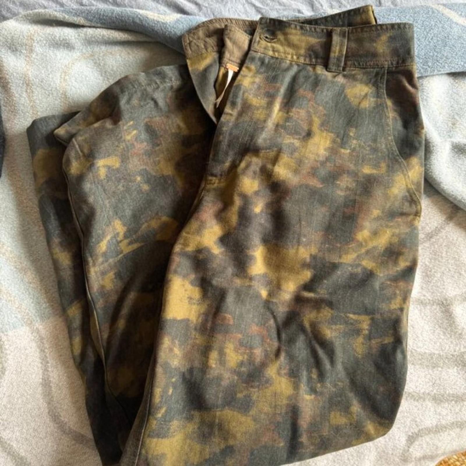Free People NWT Free People Cleo Camo Chino Pants Size 32" / US 10 / IT 46 - 1 Thumbnail