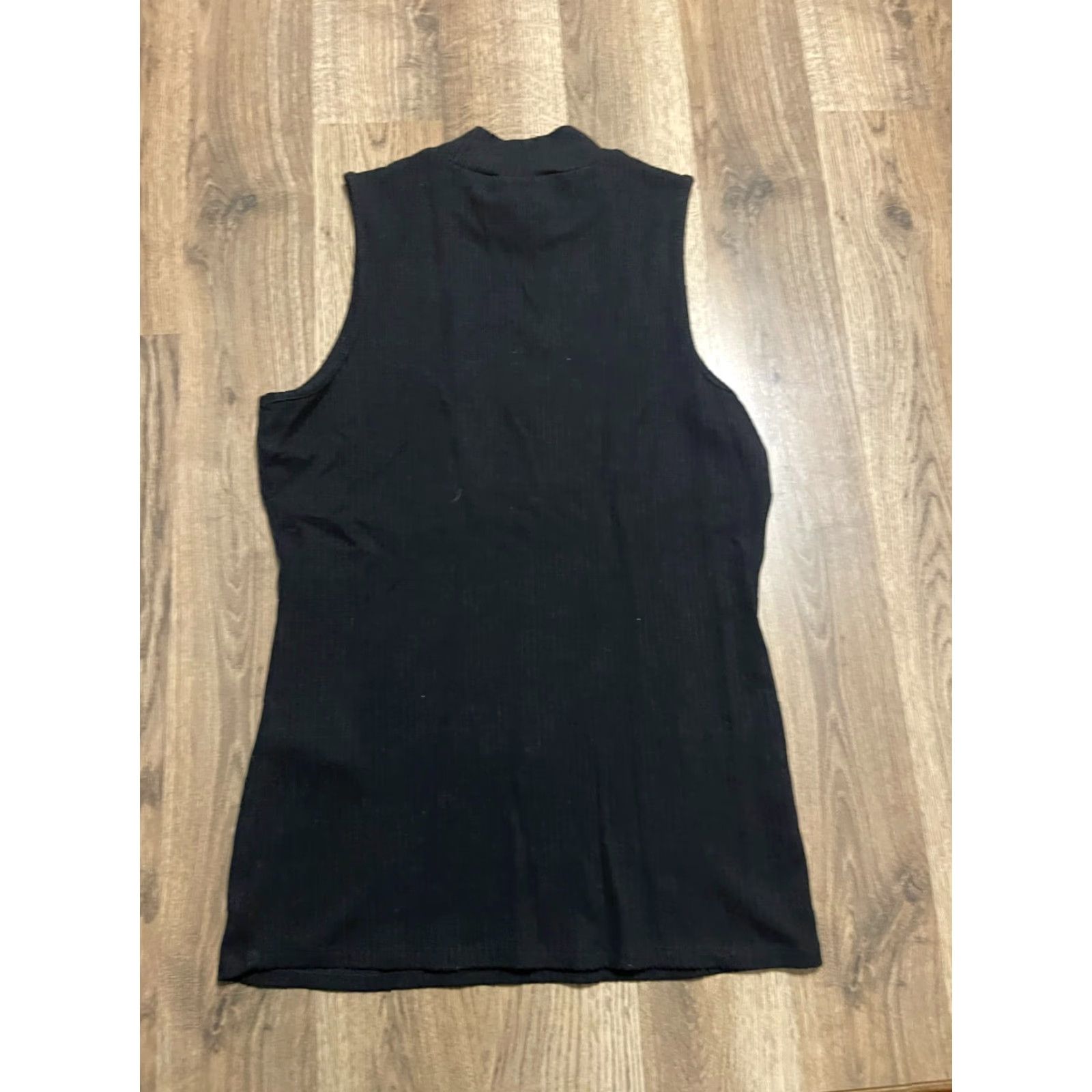 Vintage Cyrus Shirt, Women's Size Small, Black, Sleeveless, Turtleneck, Tank, Regular, Casual, Fall/Spring/Summer, Womens Size S / US 4 / IT 40 - 2 Thumbnail