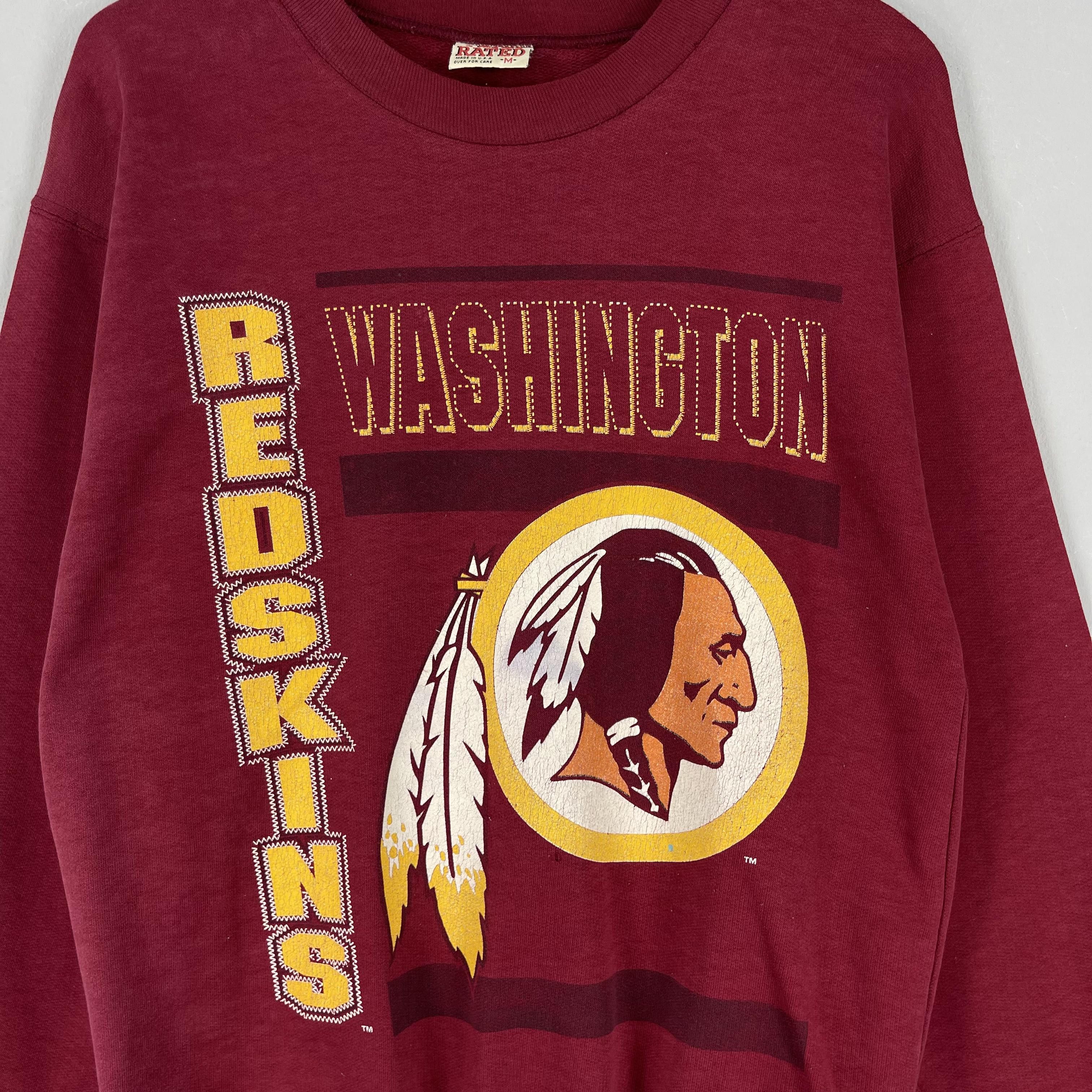 NFL Vintage 90s WASHINGTON COMMANDERS Nfl Sweatshirt Size US M / EU 48-50 / 2 - 2 Thumbnail