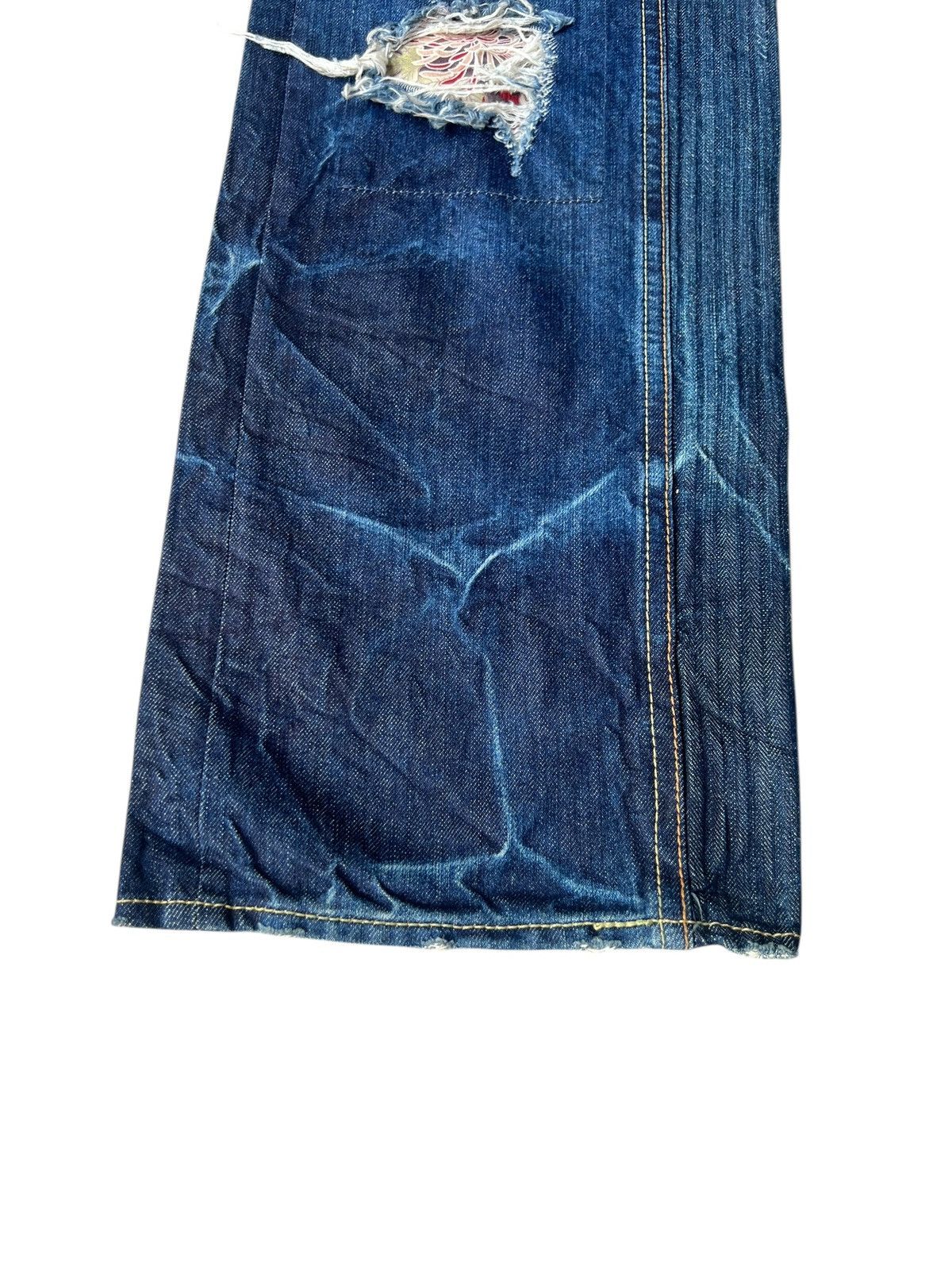 Eternal ETERNAL Japan Distressed Aging Mud Hybrid Denim Loose Jeans Size US 32 / EU 48 - 10 Thumbnail