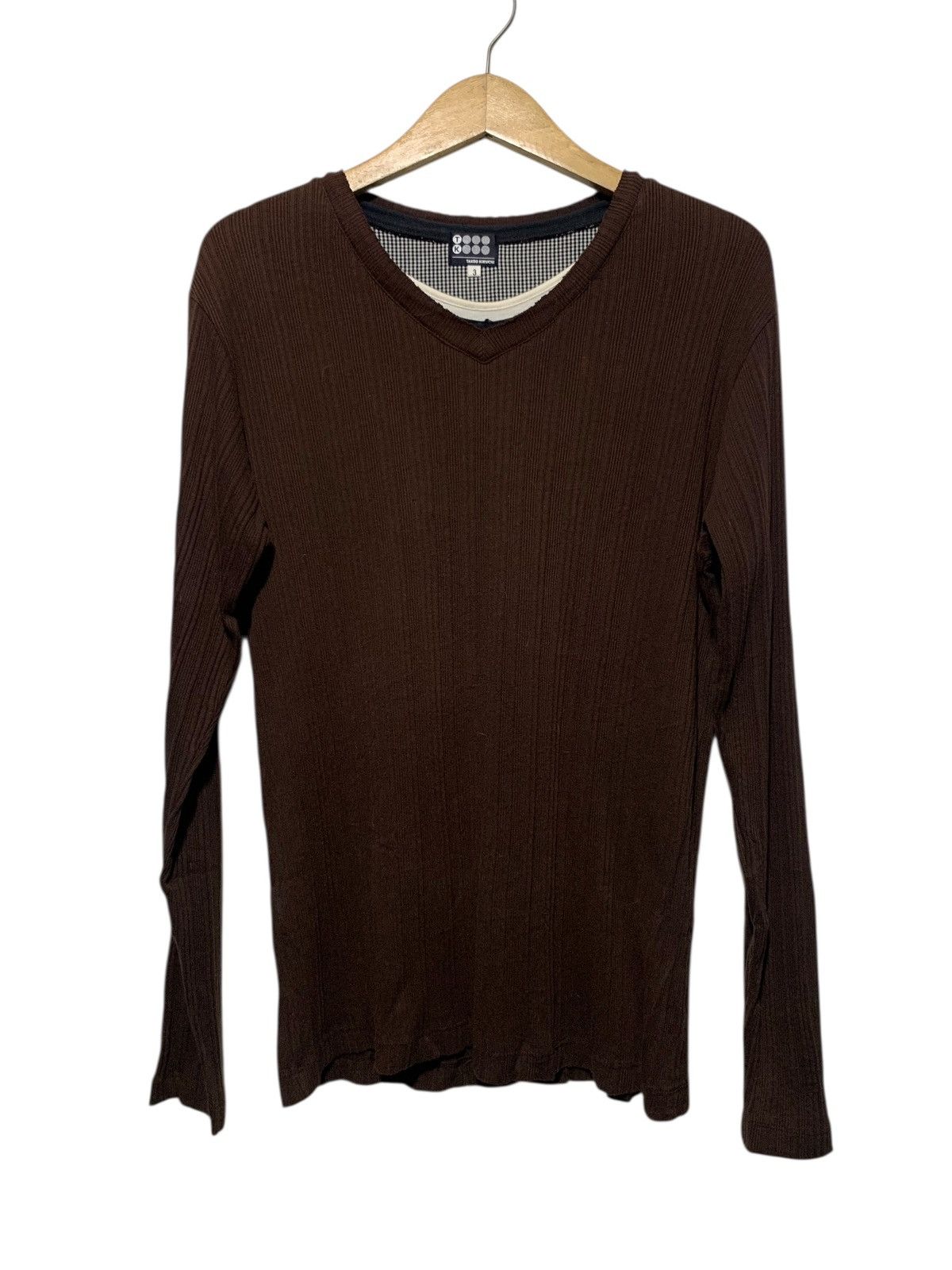 Takeo Kikuchi 2000s Takeo Kikuchi triple layer collar thermal longsleve Size US M / EU 48-50 / 2 - 1 Thumbnail