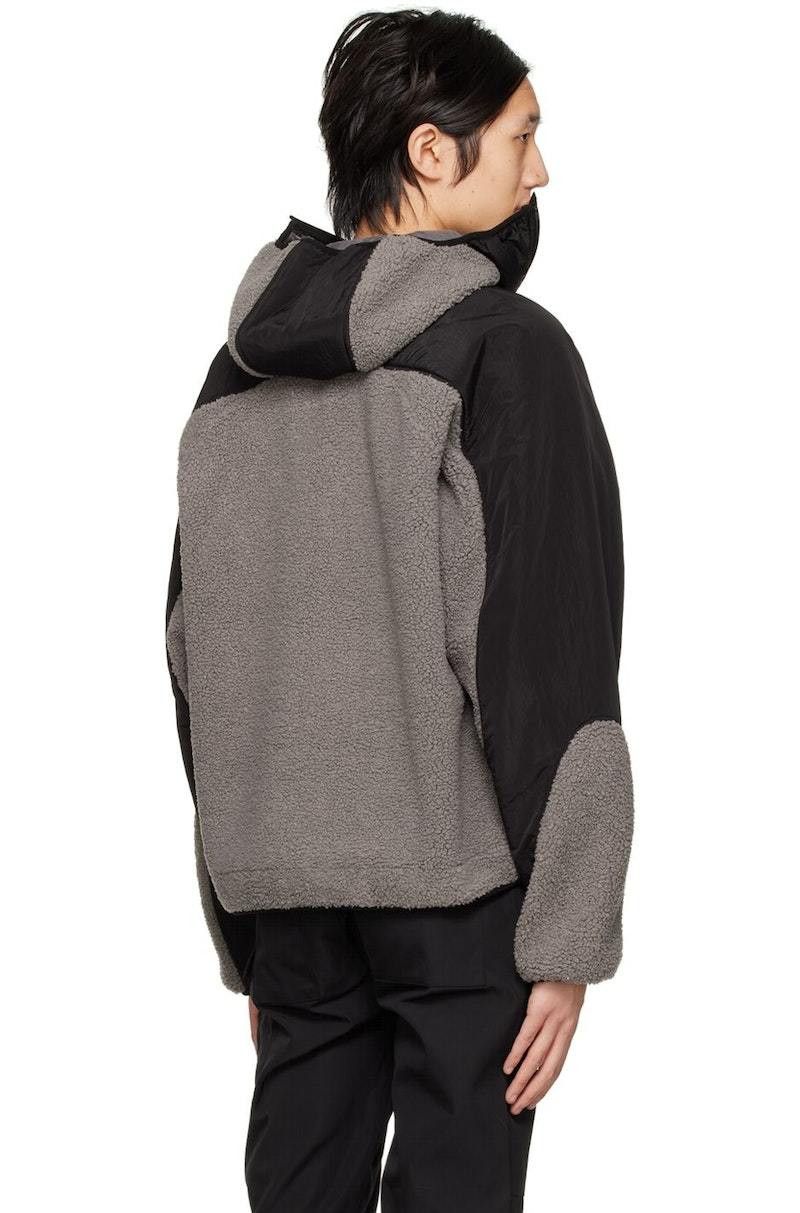 Heliot Emil o1mle0125 Lorn Fleece Jacket in Gray & Black Size US L / EU 52-54 / 3 - 3 Thumbnail