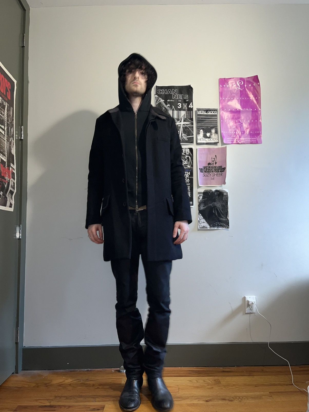 Dior × Hedi Slimane 03AW "Luster" Wool Coat Size US M / EU 48-50 / 2 - 10 Thumbnail