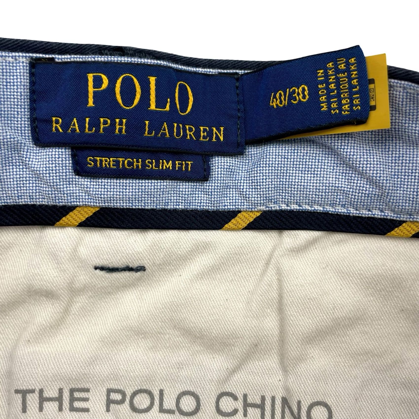 Polo Ralph Lauren Polo Ralph Lauren Men's Slim Stretch Chino Pants Navy 40x30 Size US L / EU 52-54 / 3 - 5 Thumbnail