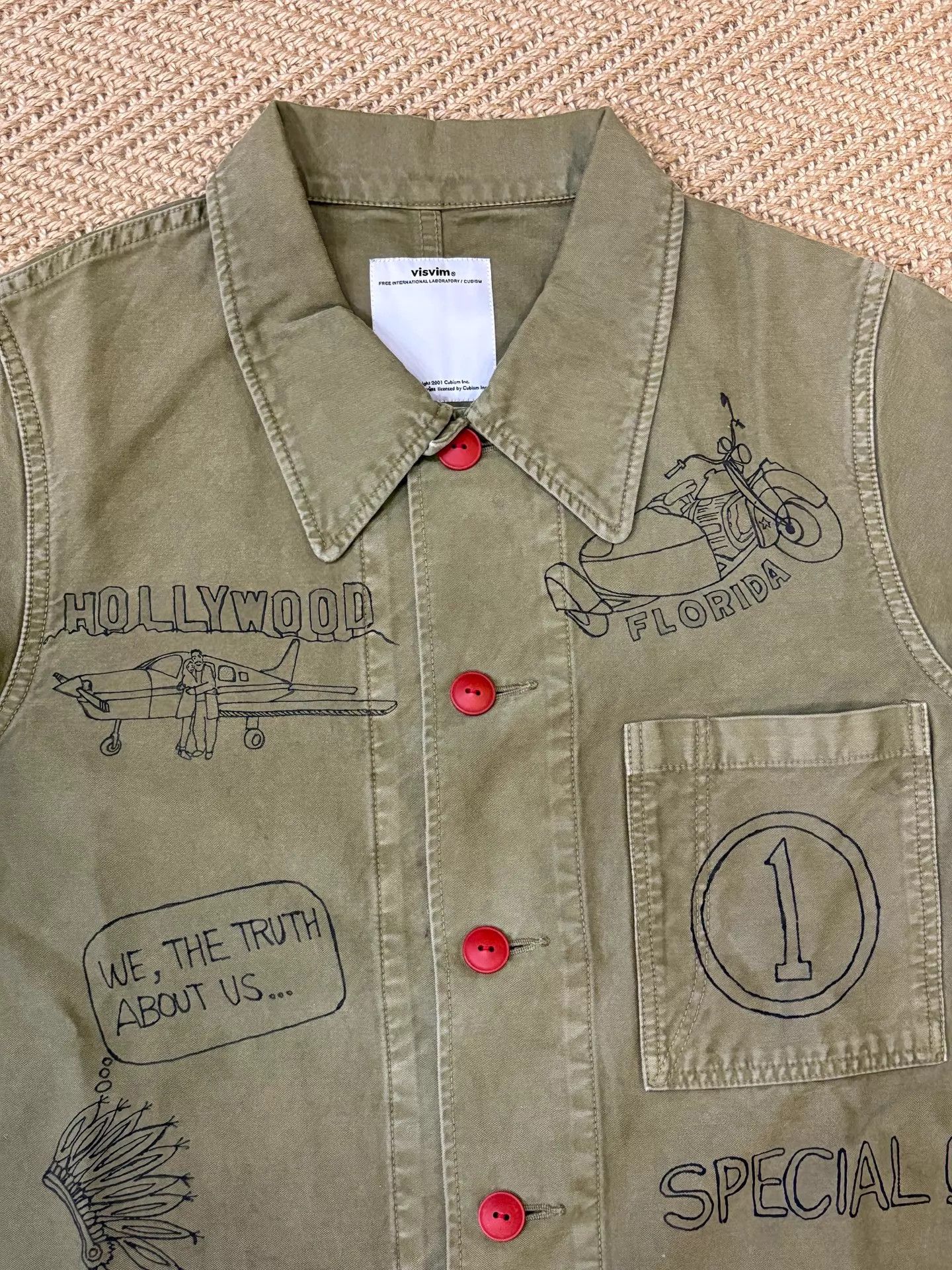 Visvim VISVIM TRAVAIL COVERALL SKETCHES FIL Washed Jacket M (2) Size US M / EU 48-50 / 2 - 2 Thumbnail