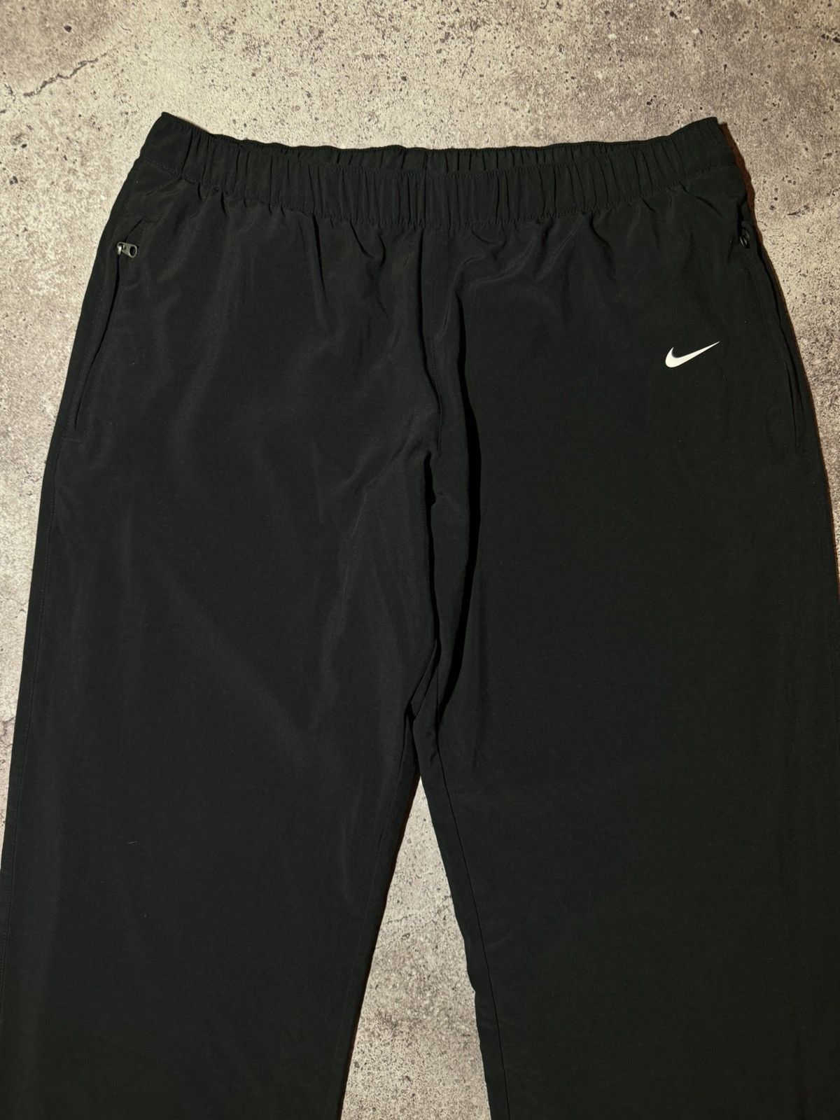 Nike × Vintage Nike Vintage Streetwear Casual Drill y2k Black Sweatpants Size US 32 / EU 48 - 2 Thumbnail