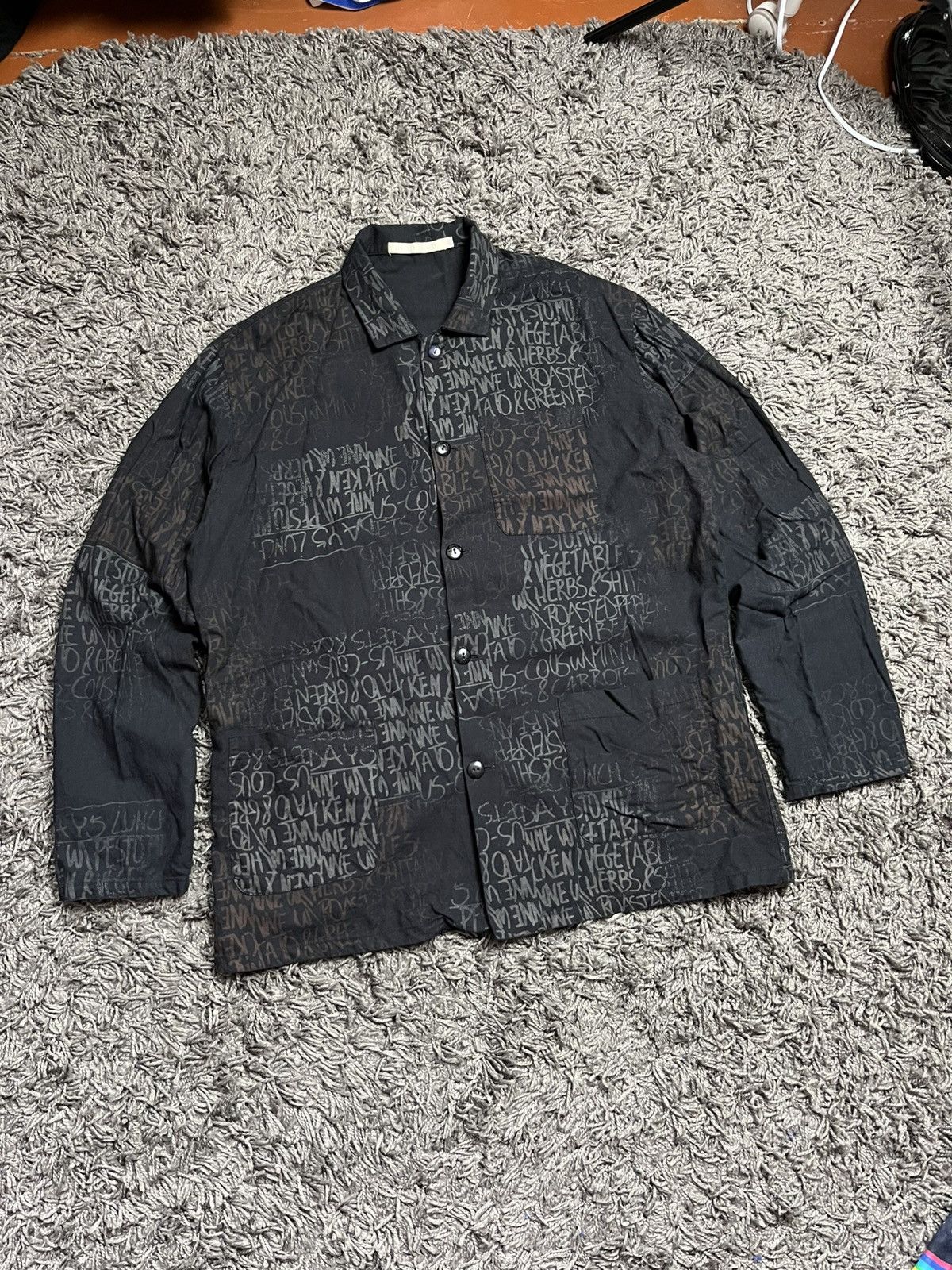 Japanese Brand Christian Cane Archive Print Shirt Jacket Harajuku Style Size US M / EU 48-50 / 2 - 2 Thumbnail