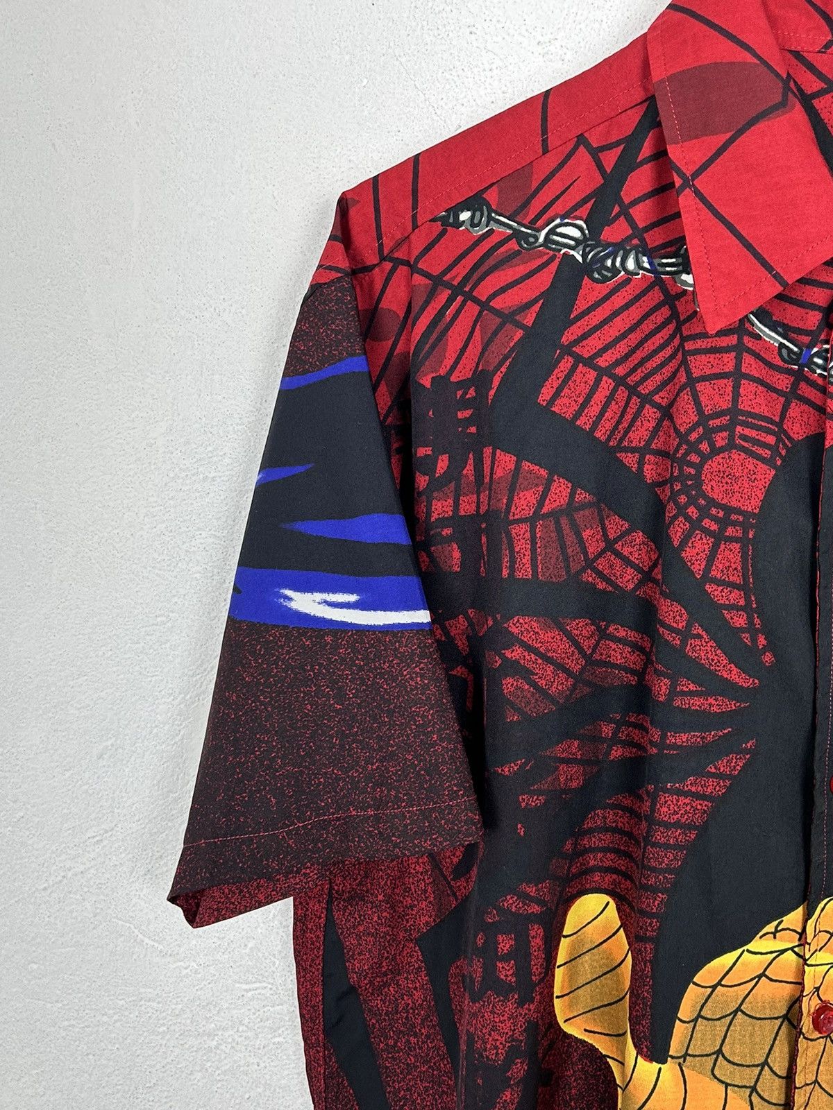 Marvel Comics 00s Vintage Spider-Man Marvel Allover Design AOP Shirt Size US L / EU 52-54 / 3 - 3 Thumbnail