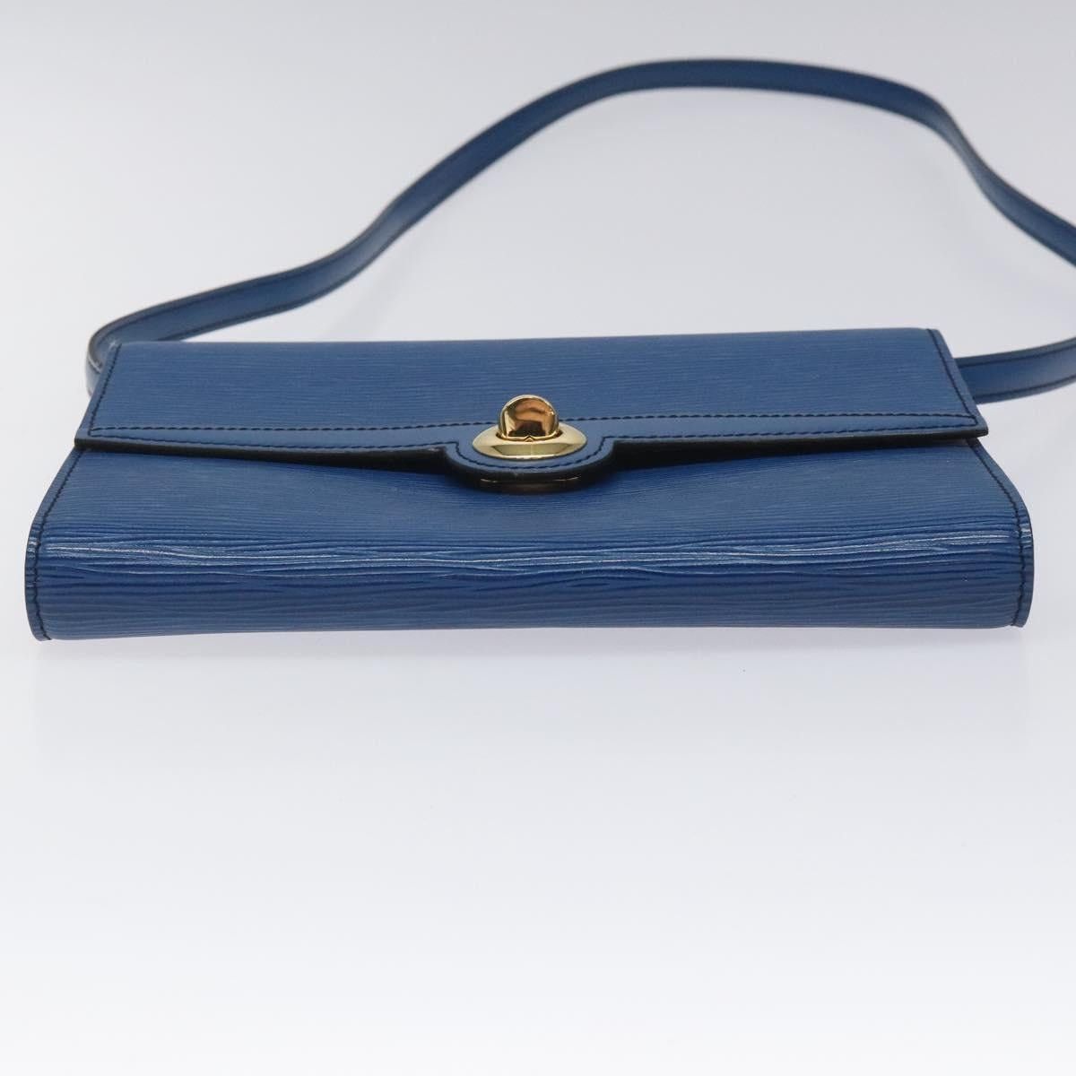 Louis Vuitton LOUIS VUITTON Epi Pochette Arche Shoulder Bag Blue M52575 Size ONE SIZE - 9 Thumbnail