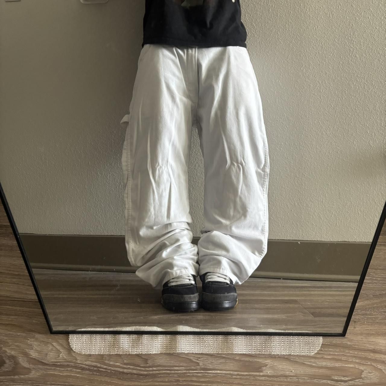 Dickies Crazy Vintage Y2K/2000s Baggy White Dickies Carpenter Pants! 38x30 Size US 38 / EU 54 - 1 Thumbnail