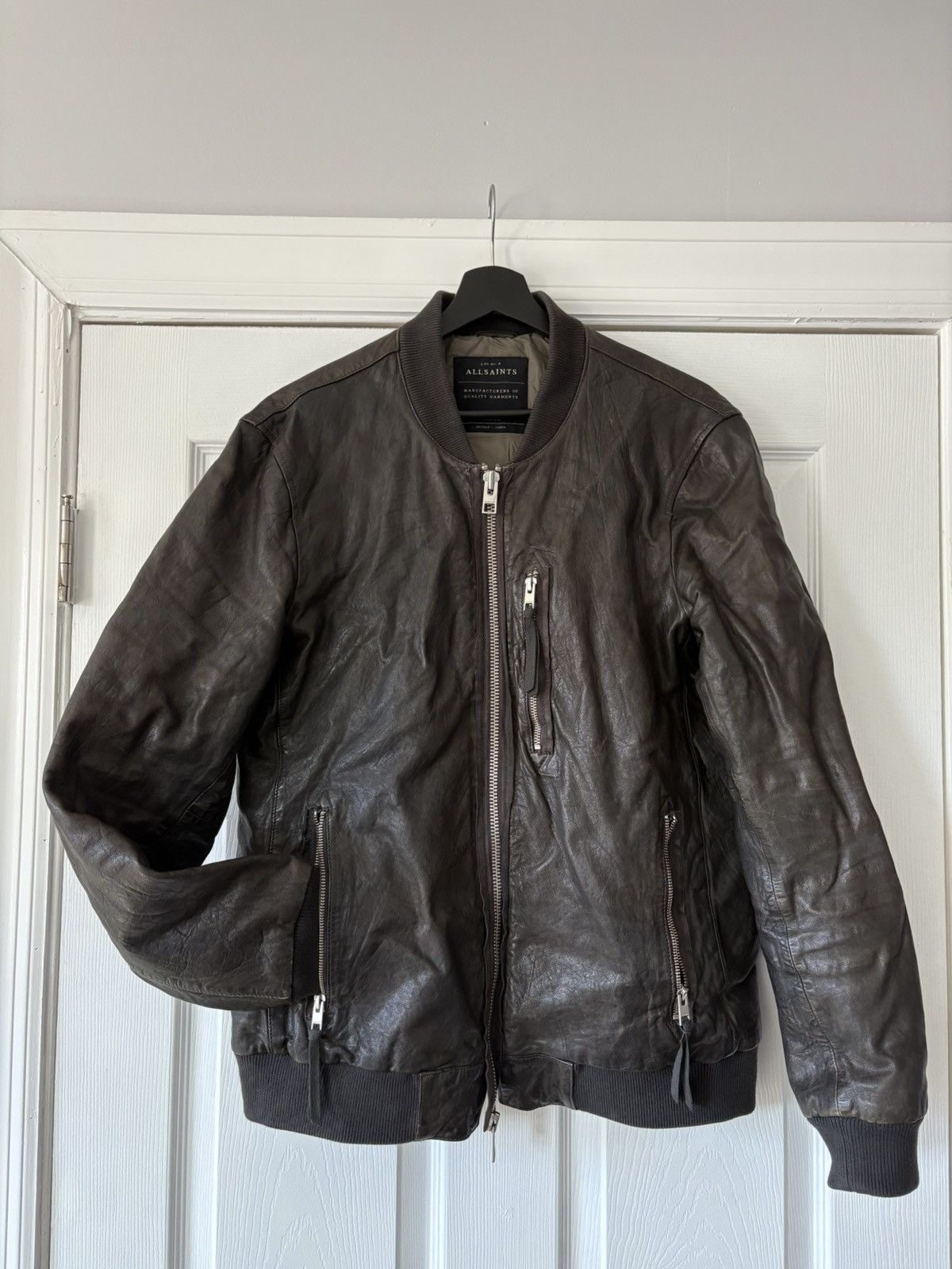 Allsaints Allsaints Momoto leather bomber Size US L / EU 52-54 / 3 - 4 Thumbnail