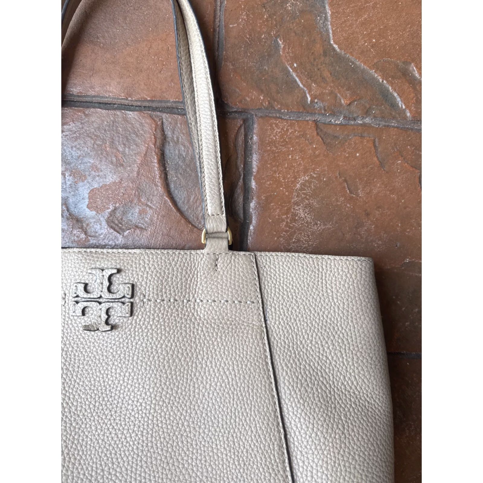 Tory Burch Tory Burch Purse Large Black McGraw Tote Bag Pink Size ONE SIZE - 4 Thumbnail