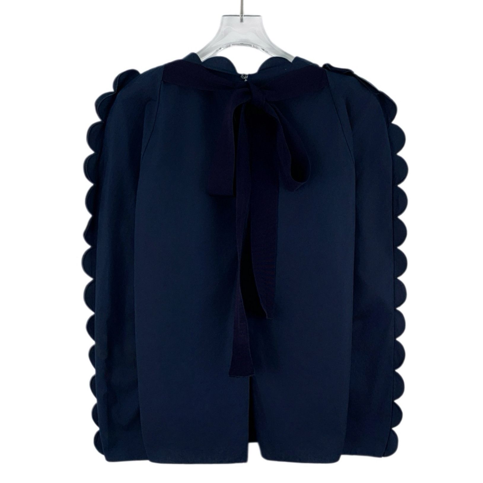 Fendi Fendi Lace Tie Top Navy (38) Size XS / US 0-2 / IT 36-38 - 2 Thumbnail