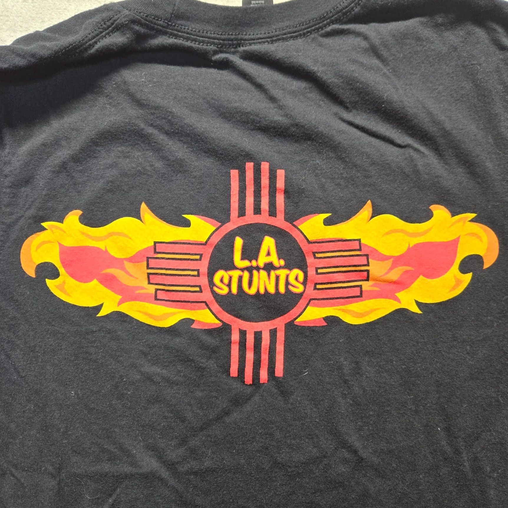 Vintage L.A. Stunts Black Short Sleeve Unisex Tee Shirt Adult Men's Size S Small Size US S / EU 44-46 / 1 - 2 Thumbnail