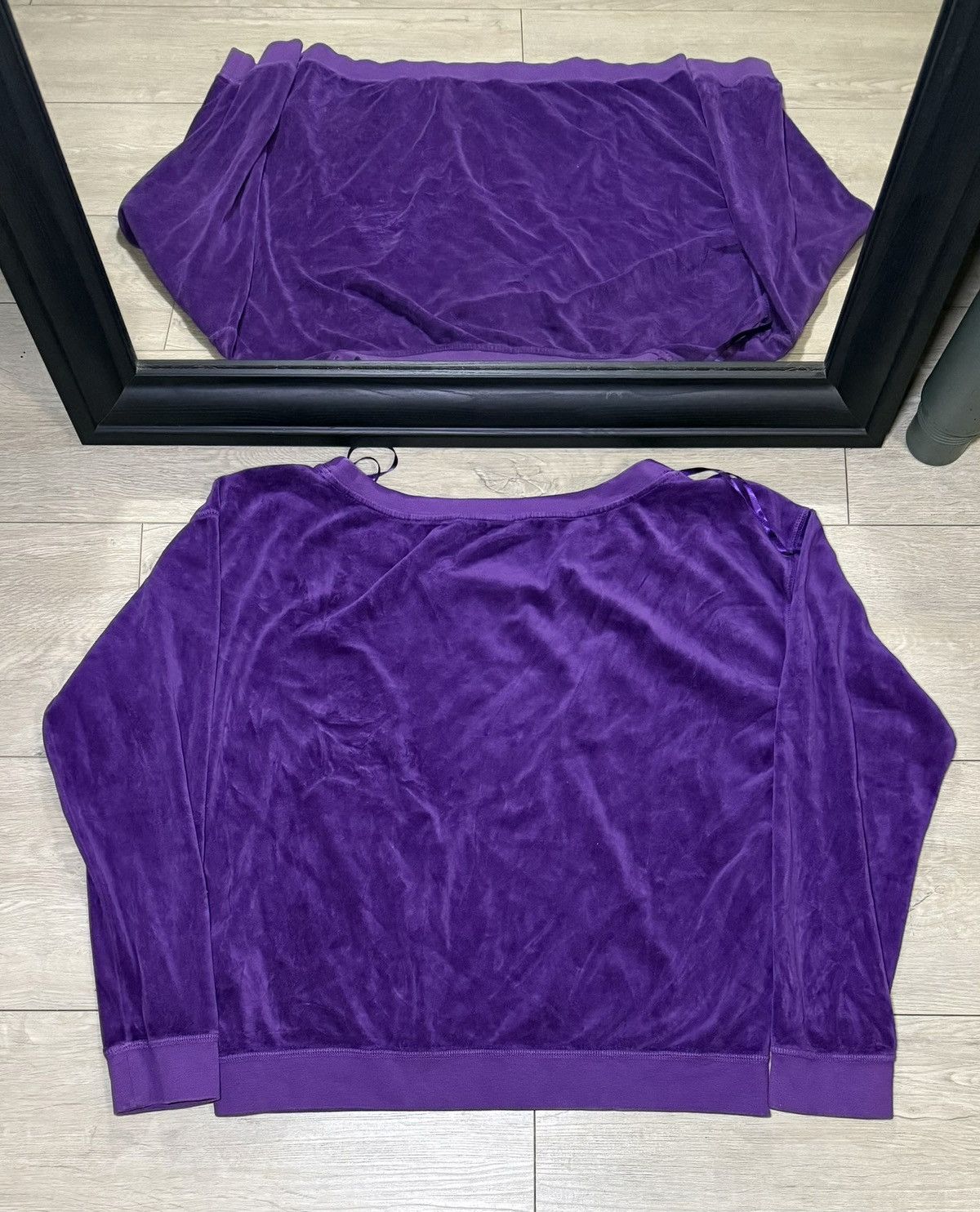Juicy Couture Y2K 2000s Women’s Juicy Couture Velour Pull Over Long Sleeve Size XL / US 12-14 / IT 48-50 - 2 Thumbnail