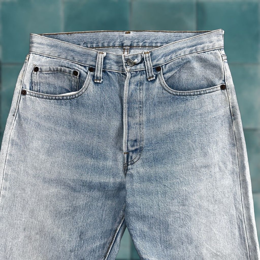 Levi's Levis 501 Vintage 80s Redline Selvedge USA XX Jeans Light Wash 1980s Act 30x29 Size US 30 / EU 46 - 1 Thumbnail
