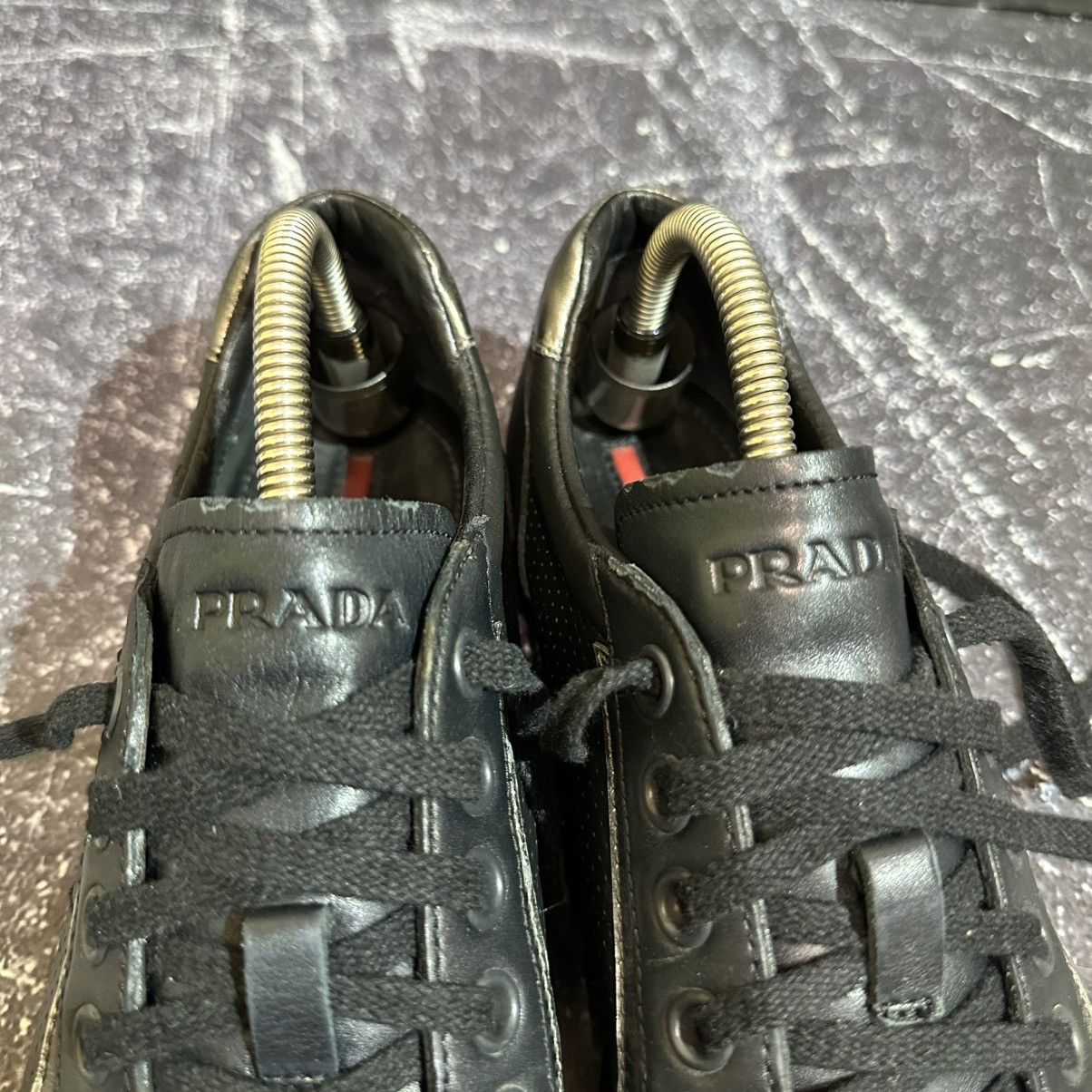 Prada PRADA - Men’s Leather Sneakers Size 8 Size US 8 / EU 41 - 12 Thumbnail
