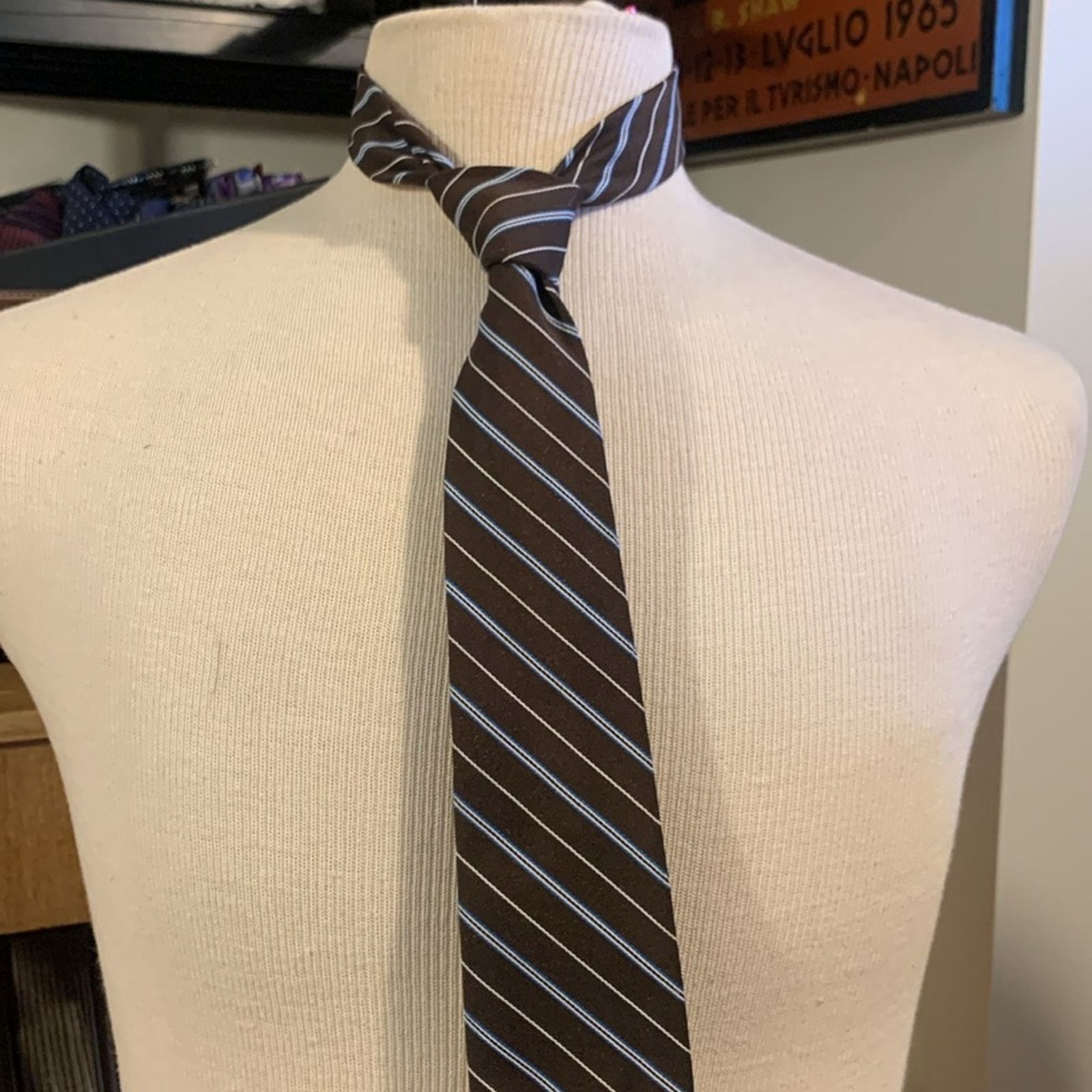 Playboy 70’s Playboy vintage diagonally striped necktie Hefner Size ONE SIZE - 4 Thumbnail