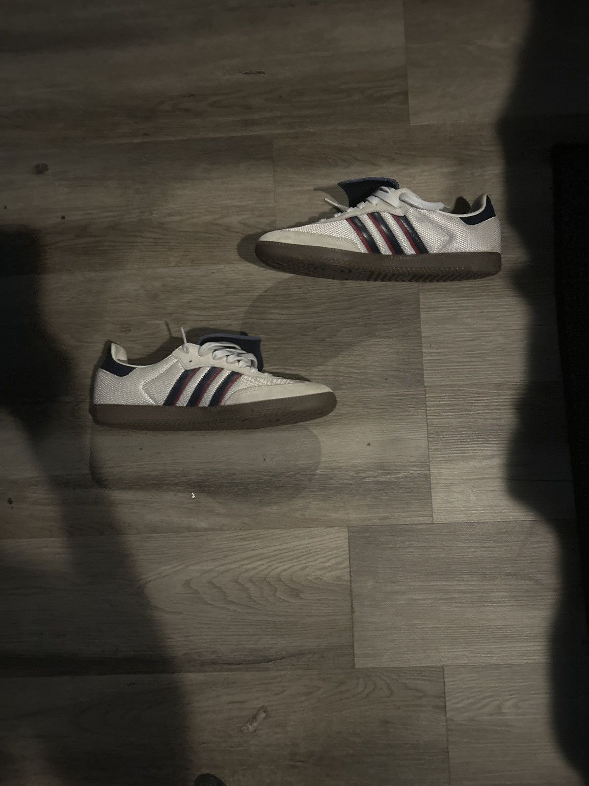 Adidas Adida Samba Lt • Crystal White Dark Blue Size US 12.5 / EU 45-46 - 2 Thumbnail