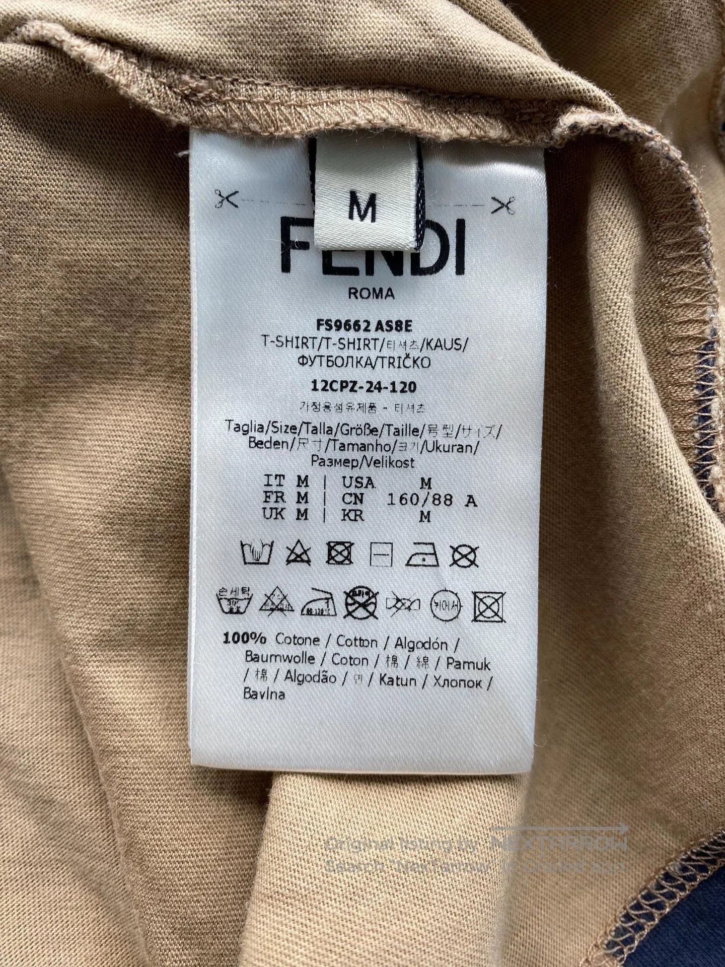 Fendi Fendi Colorblock Stripe Logo Short Sleeve T-shirt. Size US M / EU 48-50 / 2 - 5 Thumbnail
