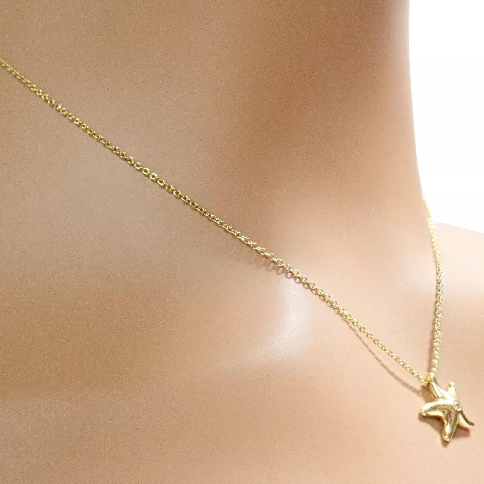 Tiffany & Co. Tiffany & Co Peretti 18k Starfish Diamond Necklace Size ONE SIZE - 7 Thumbnail