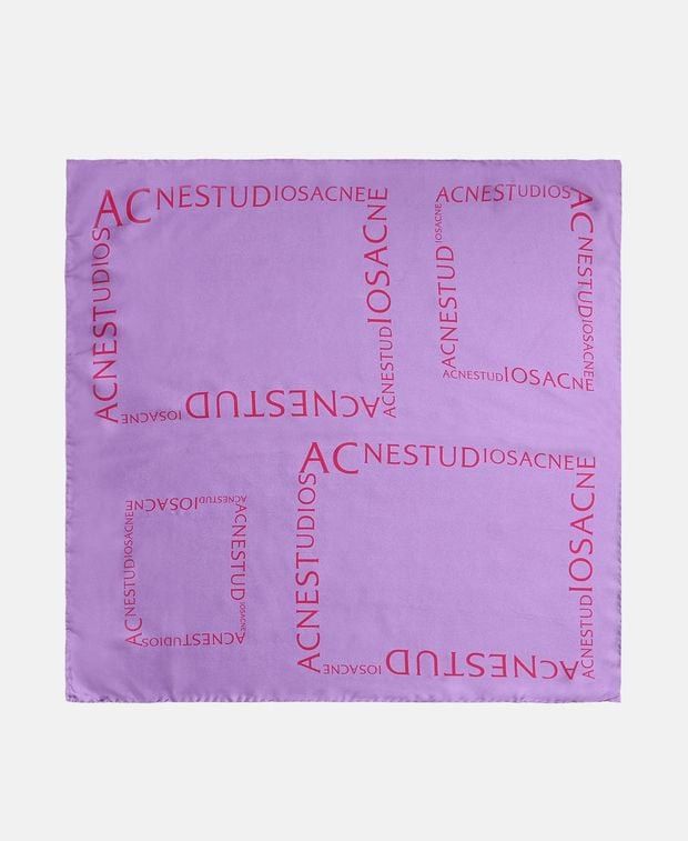 Acne Studios Silk square scarf Size ONE SIZE - 1 Thumbnail