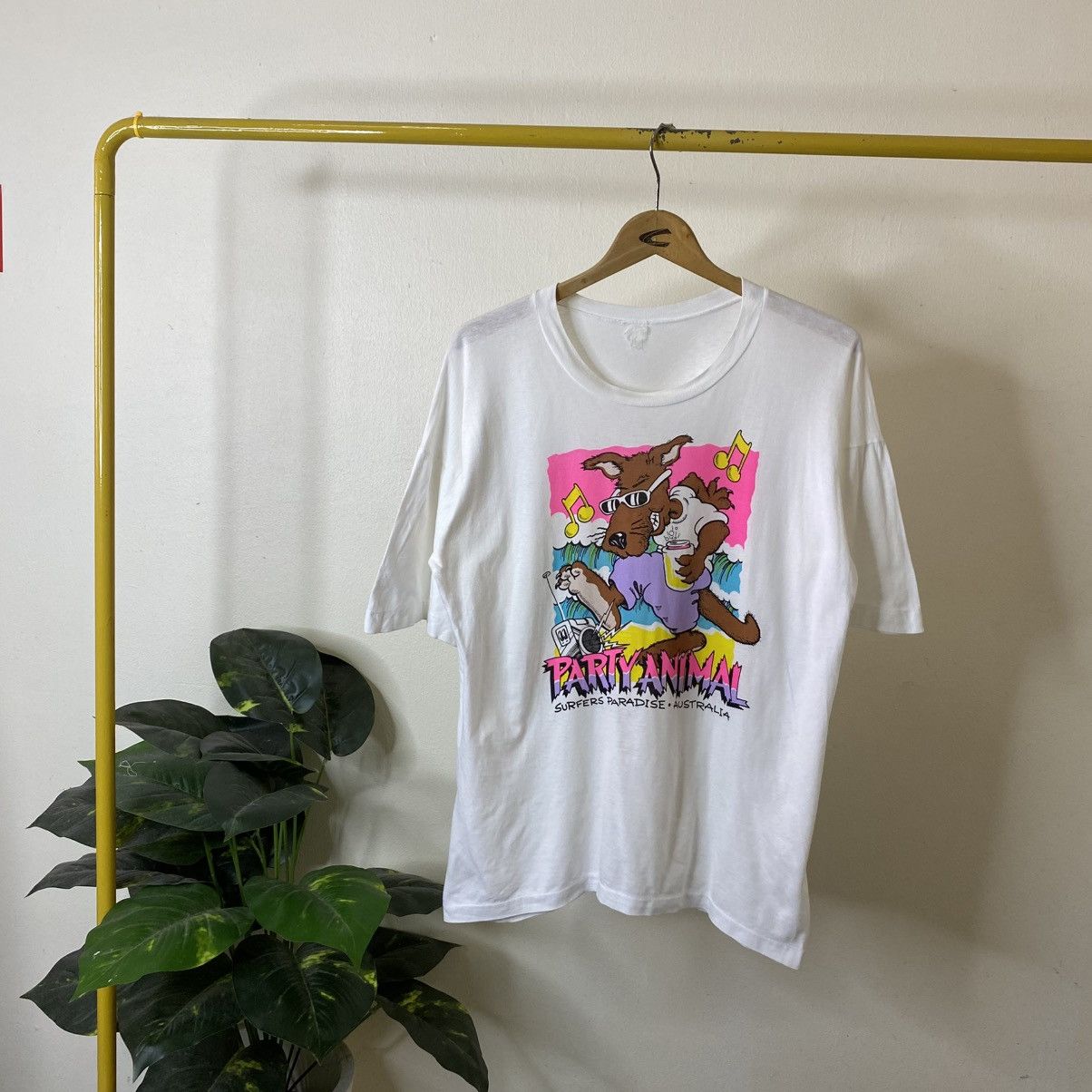 Vintage 1990s Party Animals Surfer Paradise Surf Style T Shirt Size US L / EU 52-54 / 3 - 1 Thumbnail