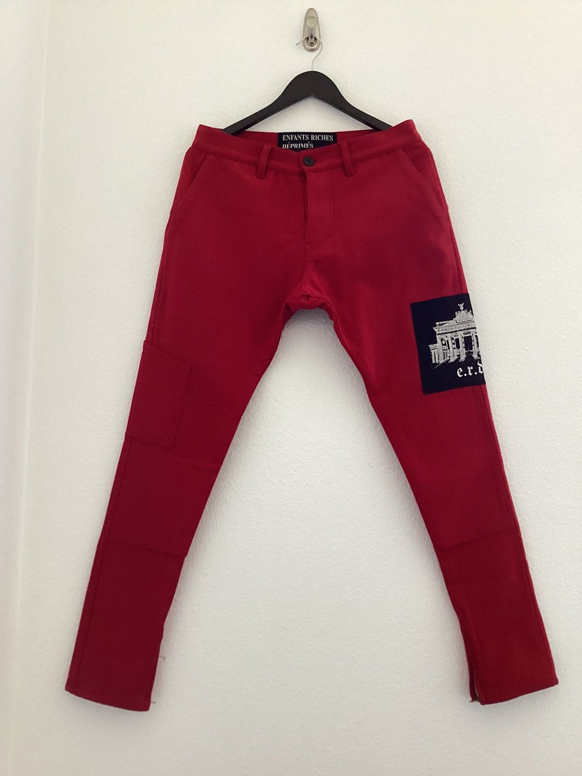 Image of Erd: Enfants Riches Deprimes Wool Pant in Red, Men's (Size 31)