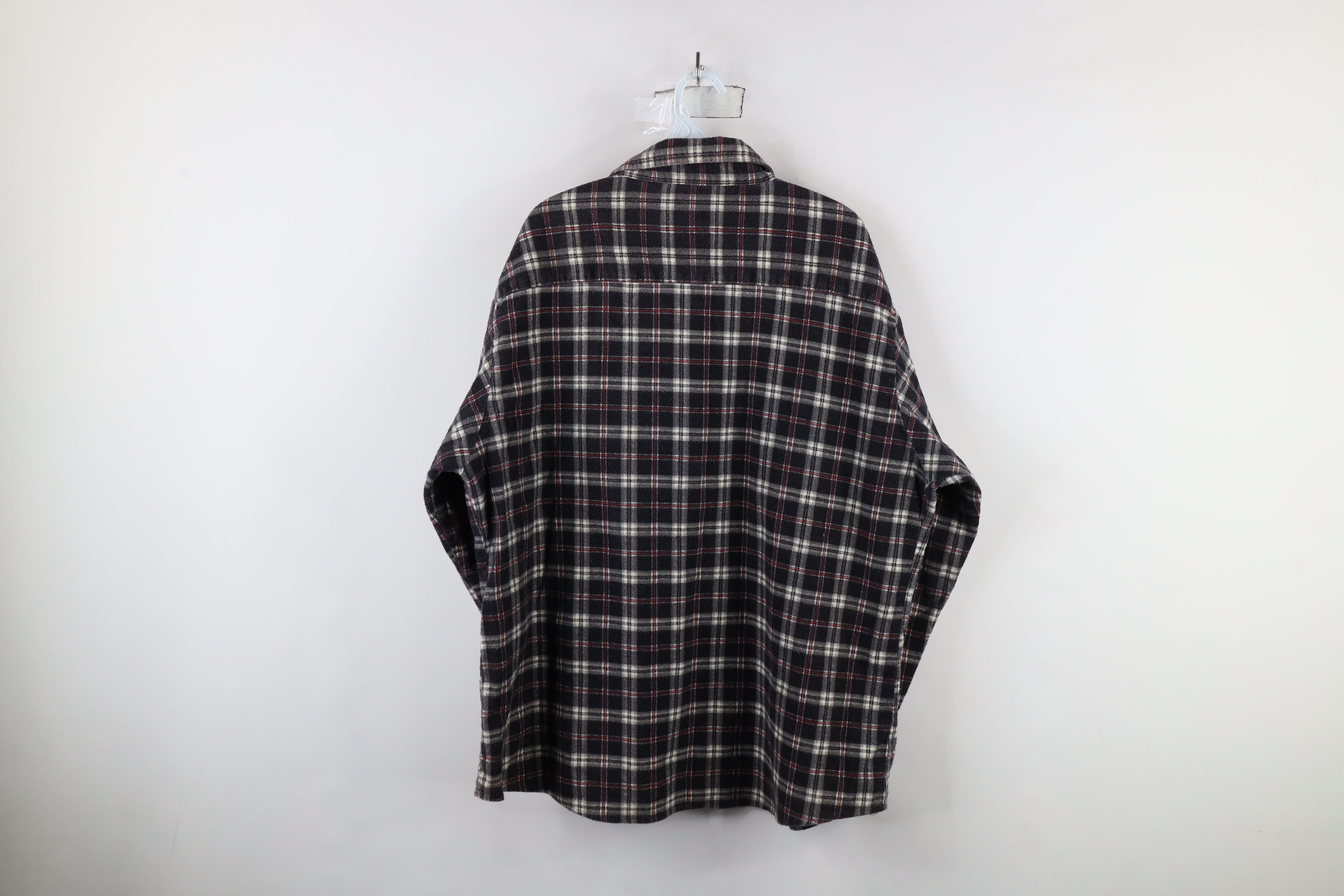 Vintage Vintage 90s Streetwear Flannel Collared Button Shirt Plaid Size US XL / EU 56 / 4 - 10 Thumbnail