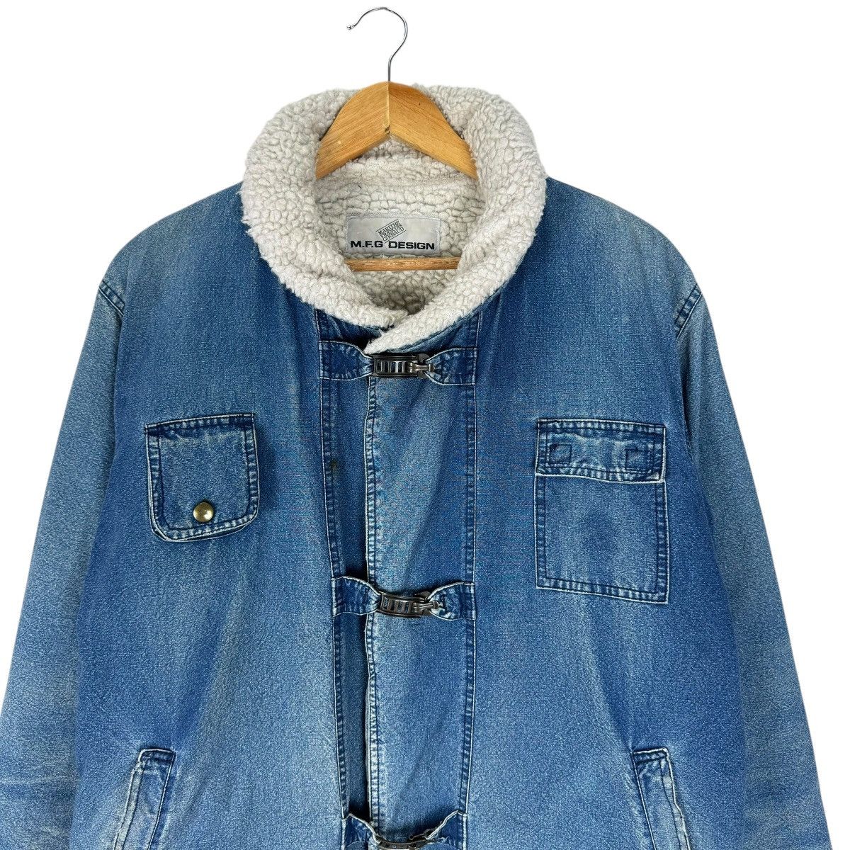 Marithe + Francois Girbaud 🔥80s MARITHE FRANCOIS GIRBAUD SLICK JEANS JACKET Size US M / EU 48-50 / 2 - 3 Thumbnail