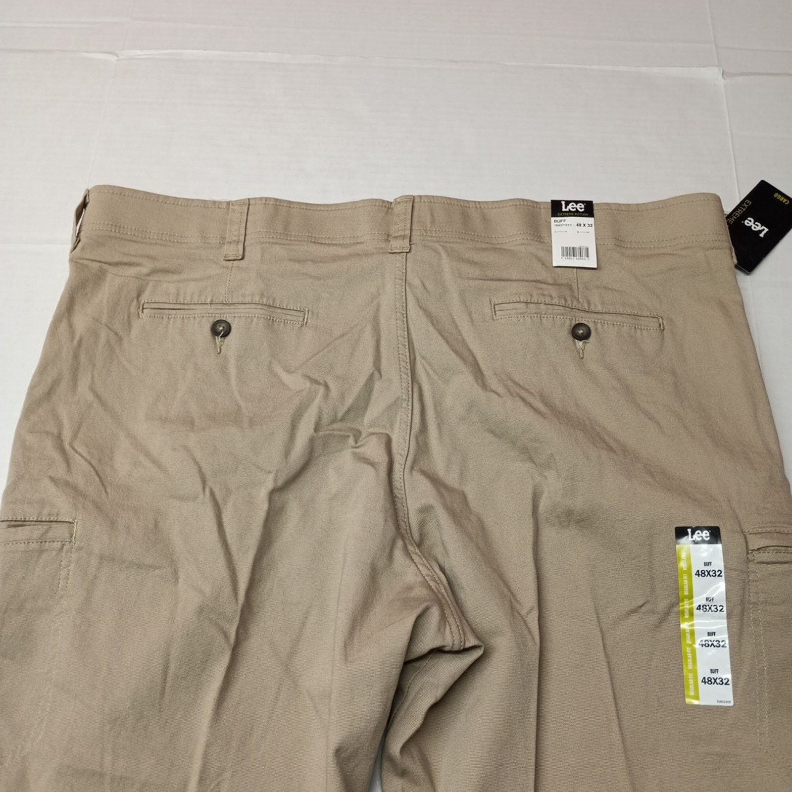 Lee Lee Extreme Motion Cargo Pants Men's 48x32 Beige Regular Fit Size US 44 / EU 60 - 8 Thumbnail
