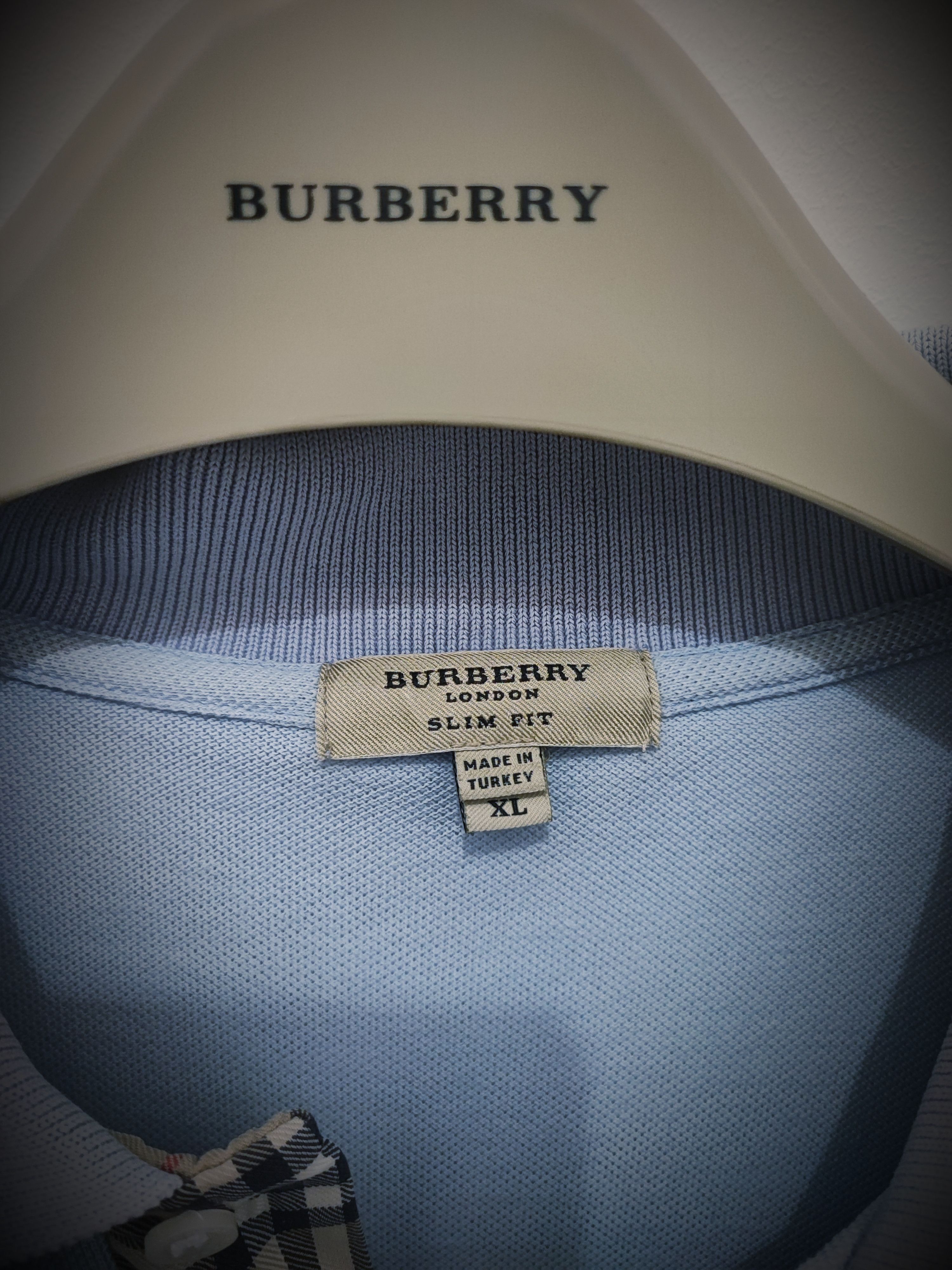 Burberry 🔥 Polo Burberry Size XL light blue🔥 Size US XL / EU 56 / 4 - 3 Thumbnail