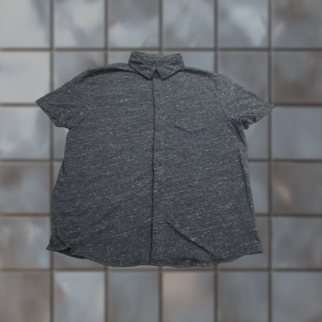 Lucky Brand Lucky Brand Shirt Mens Large Gray Short Sleeve Button Up Linen Blend Knit Casual Size US L / EU 52-54 / 3 - 1 Thumbnail