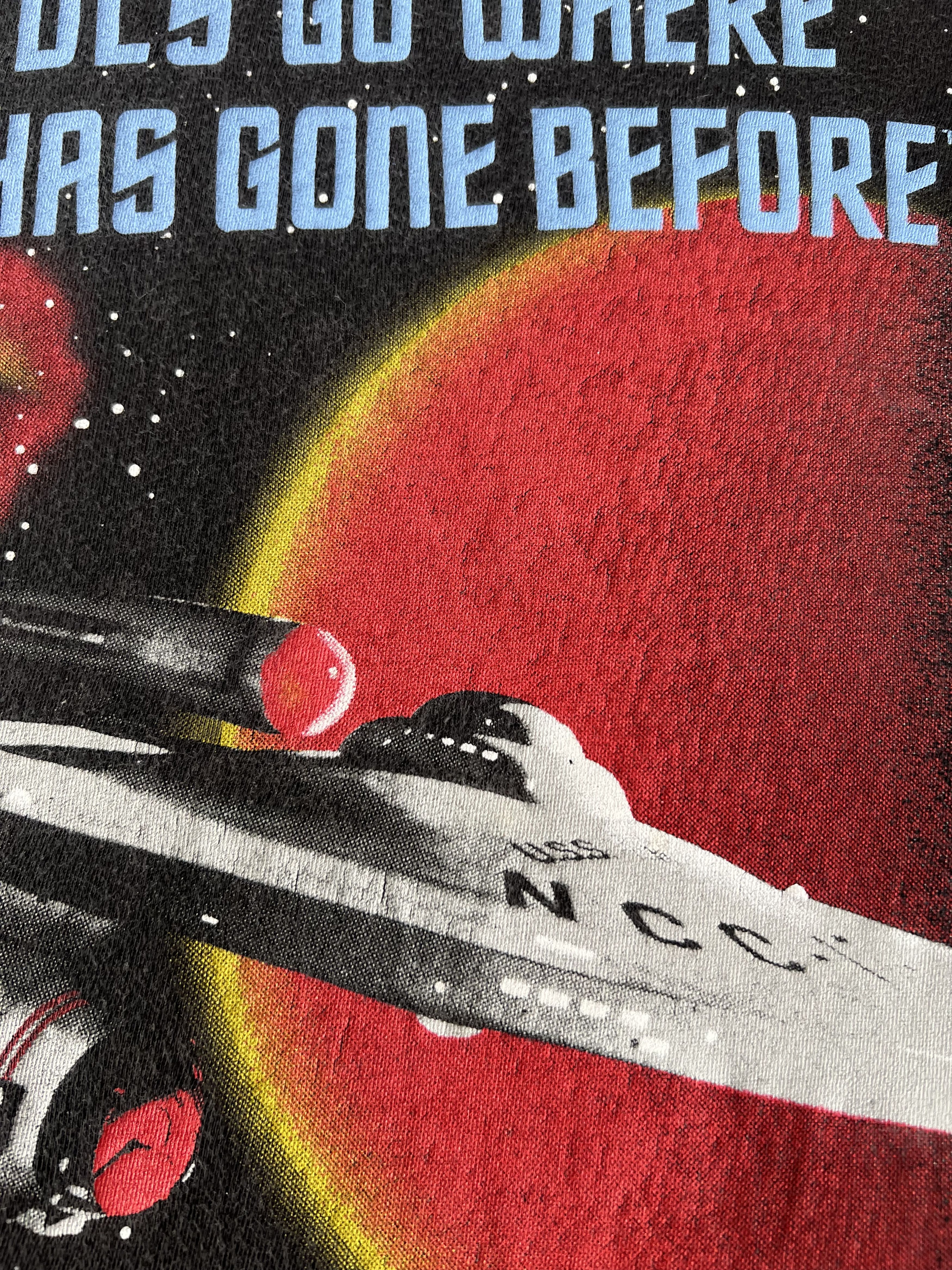 Vintage Vintage 1994 Star Trek NCC-1701 Movie Black T-shirt Size US M / EU 48-50 / 2 - 7 Thumbnail