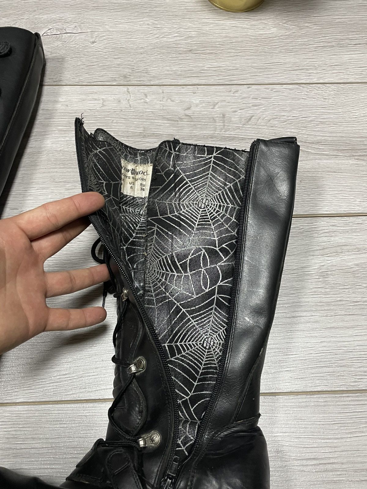 New Rock New Rock leather high boots reactor metallic heels Size US 6 / IT 36 - 3 Thumbnail