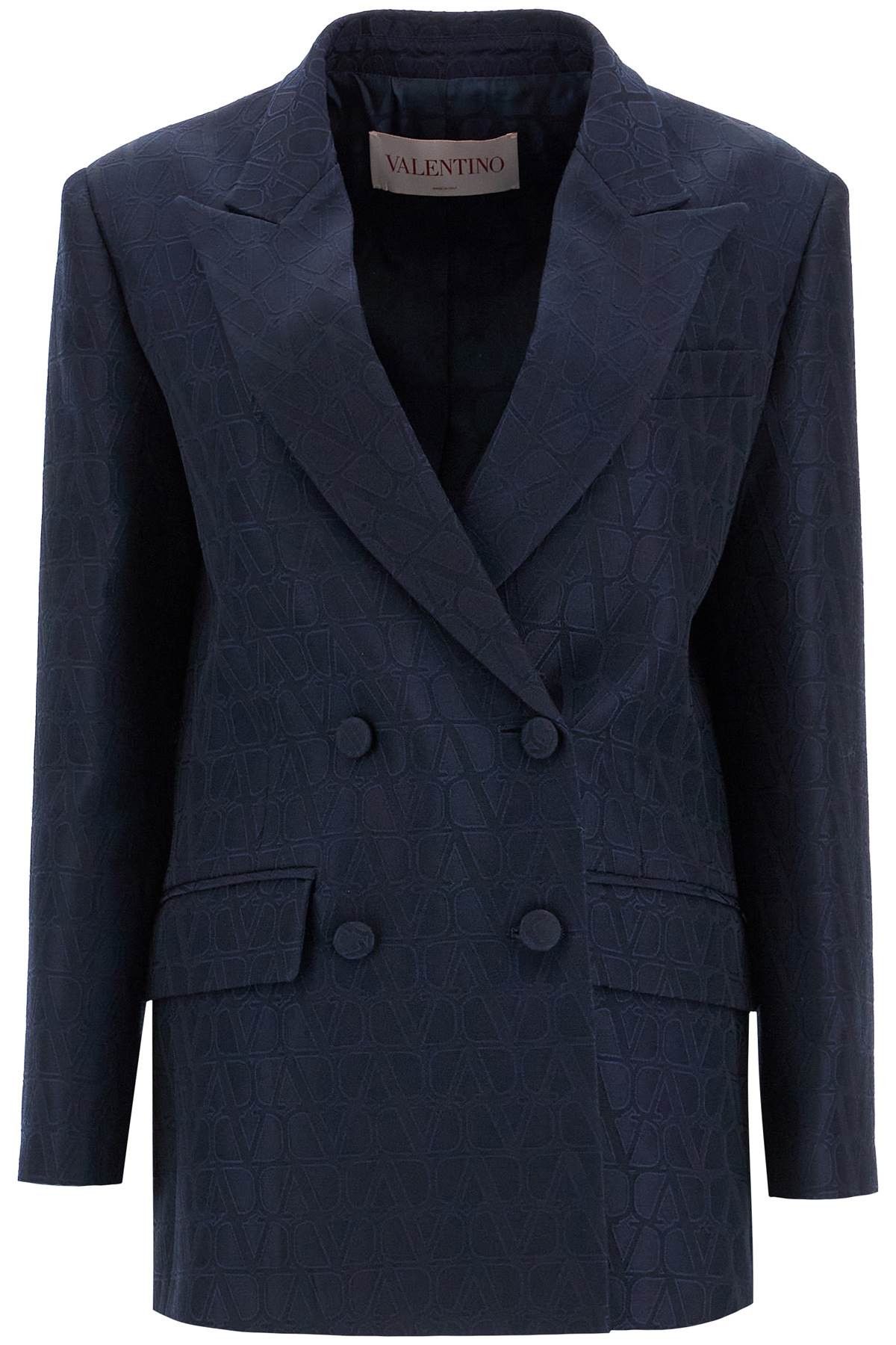 Valentino VALENTINO GARAVANI Double-Breasted Toile Icon Size S / US 4 / IT 40 - 1 Thumbnail