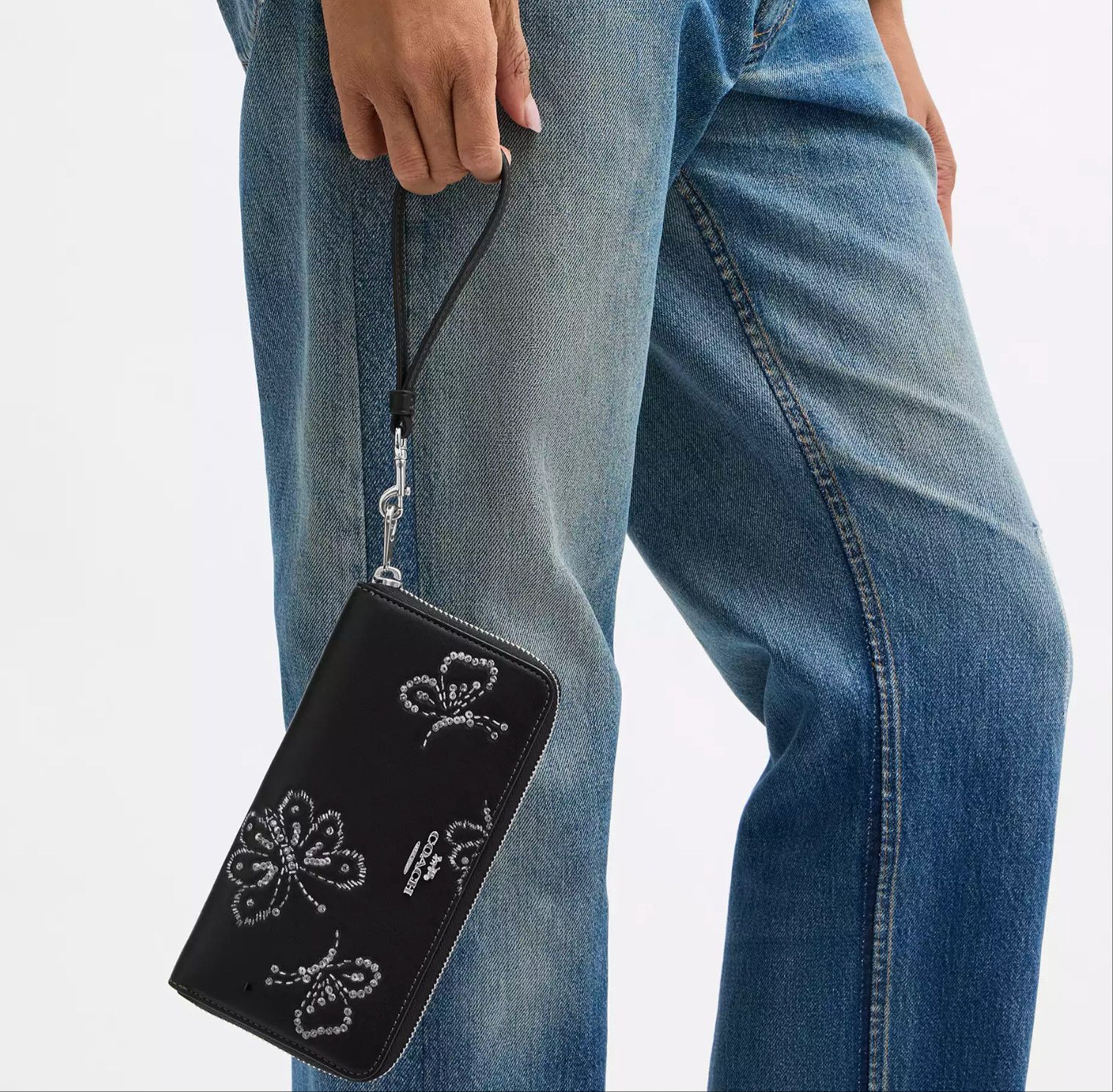 Coach Long Zip Around Wallet With Butterfly Print CCL39 Size ONE SIZE - 6 Thumbnail