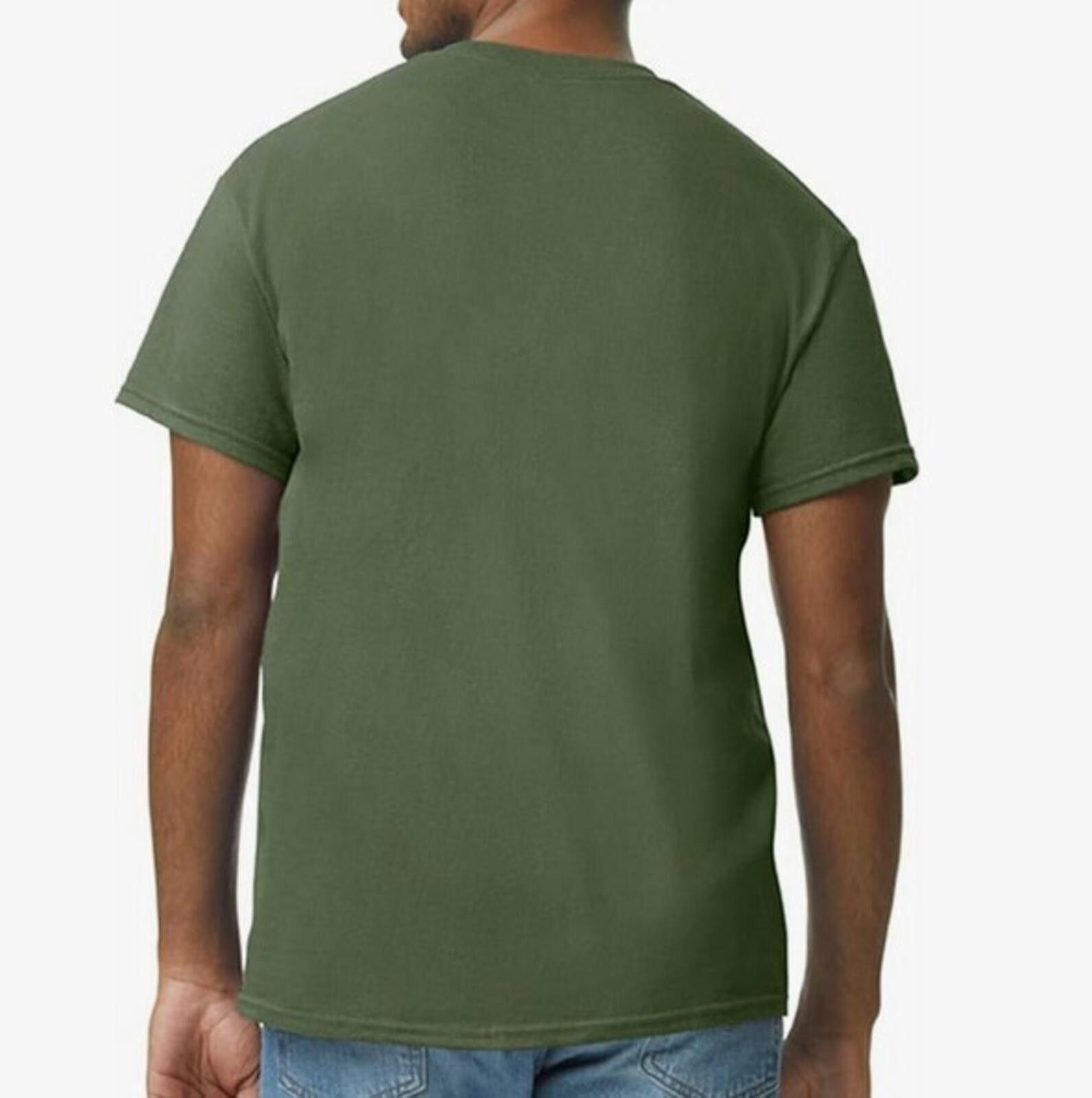 Gildan Gildan Men's Heavy Cotton T-shirt, Military Green, Large US Size US L / EU 52-54 / 3 - 2 Thumbnail