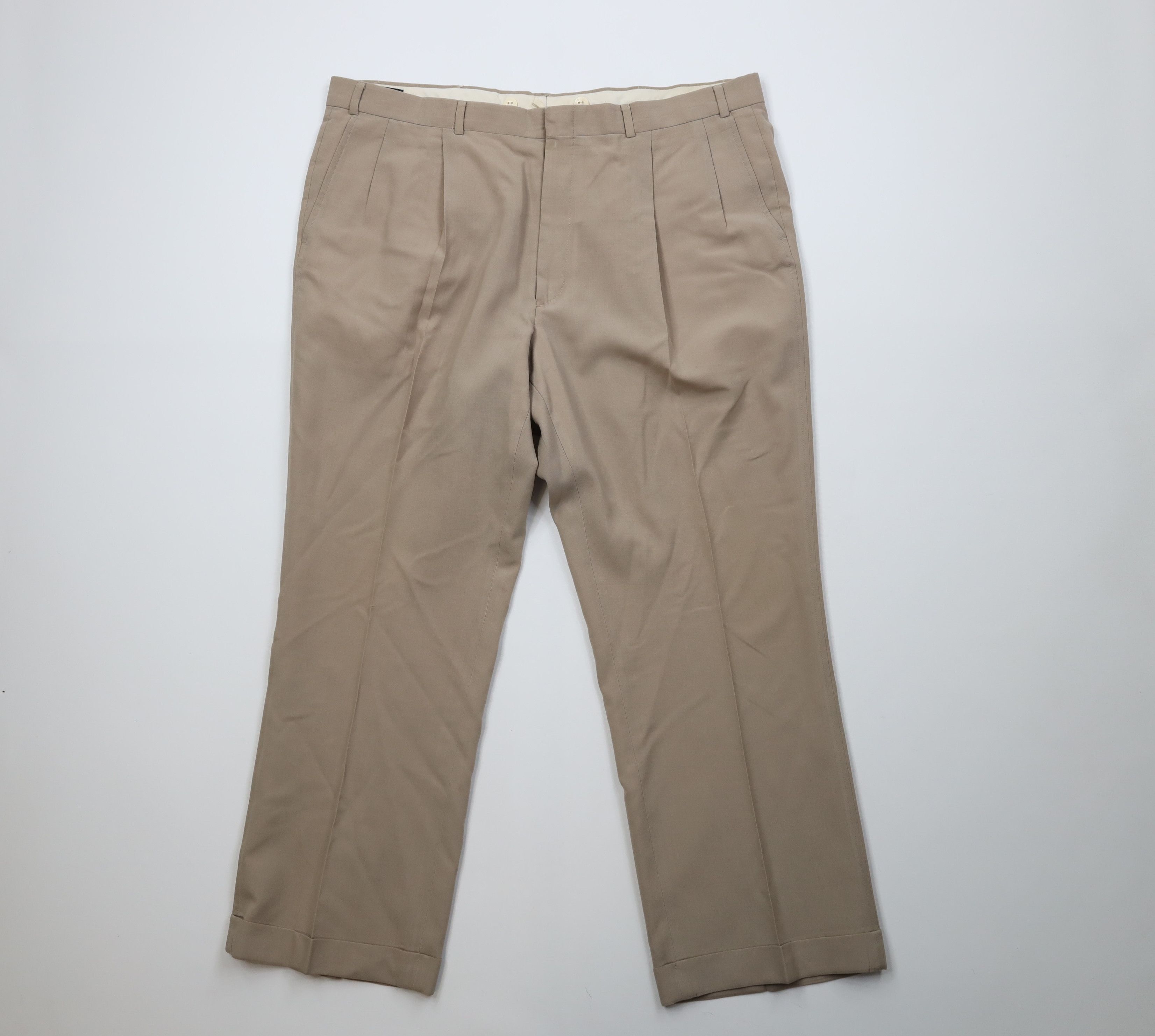 Lands' End Vintage 70s Lands End Blend Knit Wide Leg Chino Pants USA Size US 42 / EU 58 - 1 Thumbnail