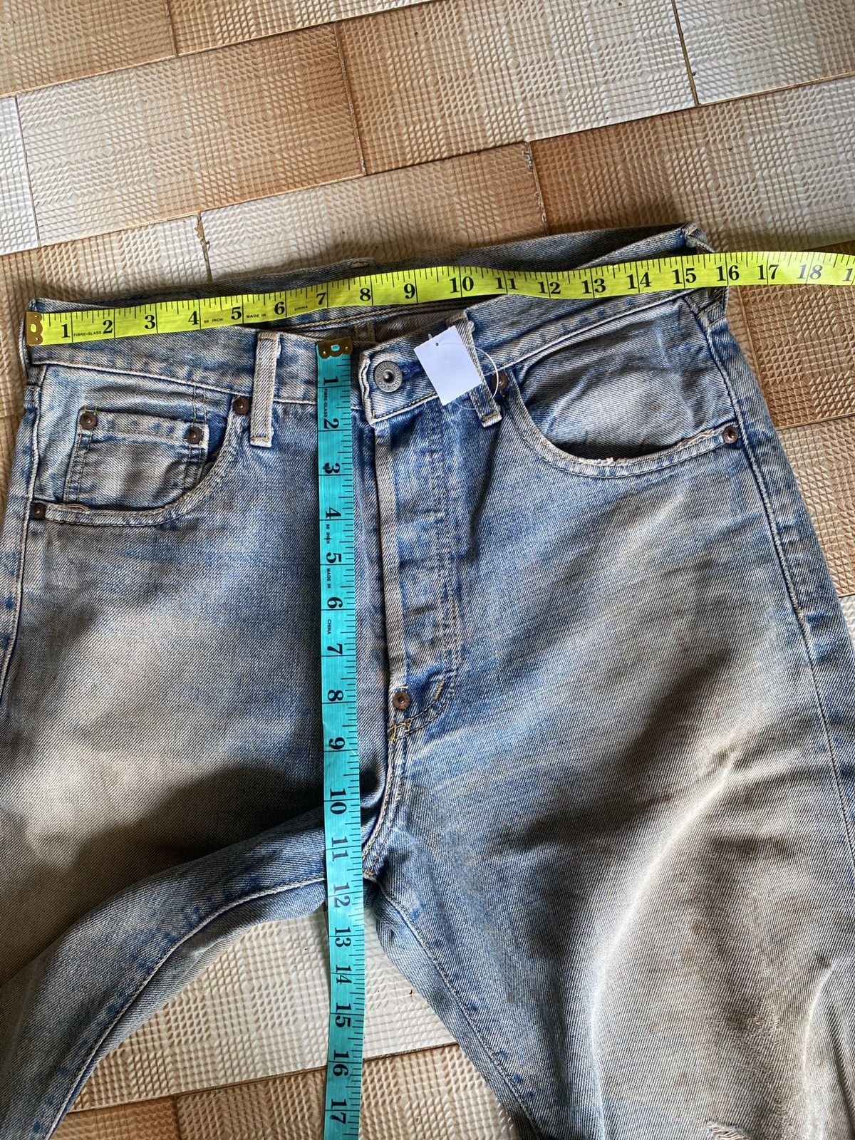 Levi's Vintage Clothing × Vintage Vintage levi’s big E buckle back denim Size US 31 - 15 Thumbnail