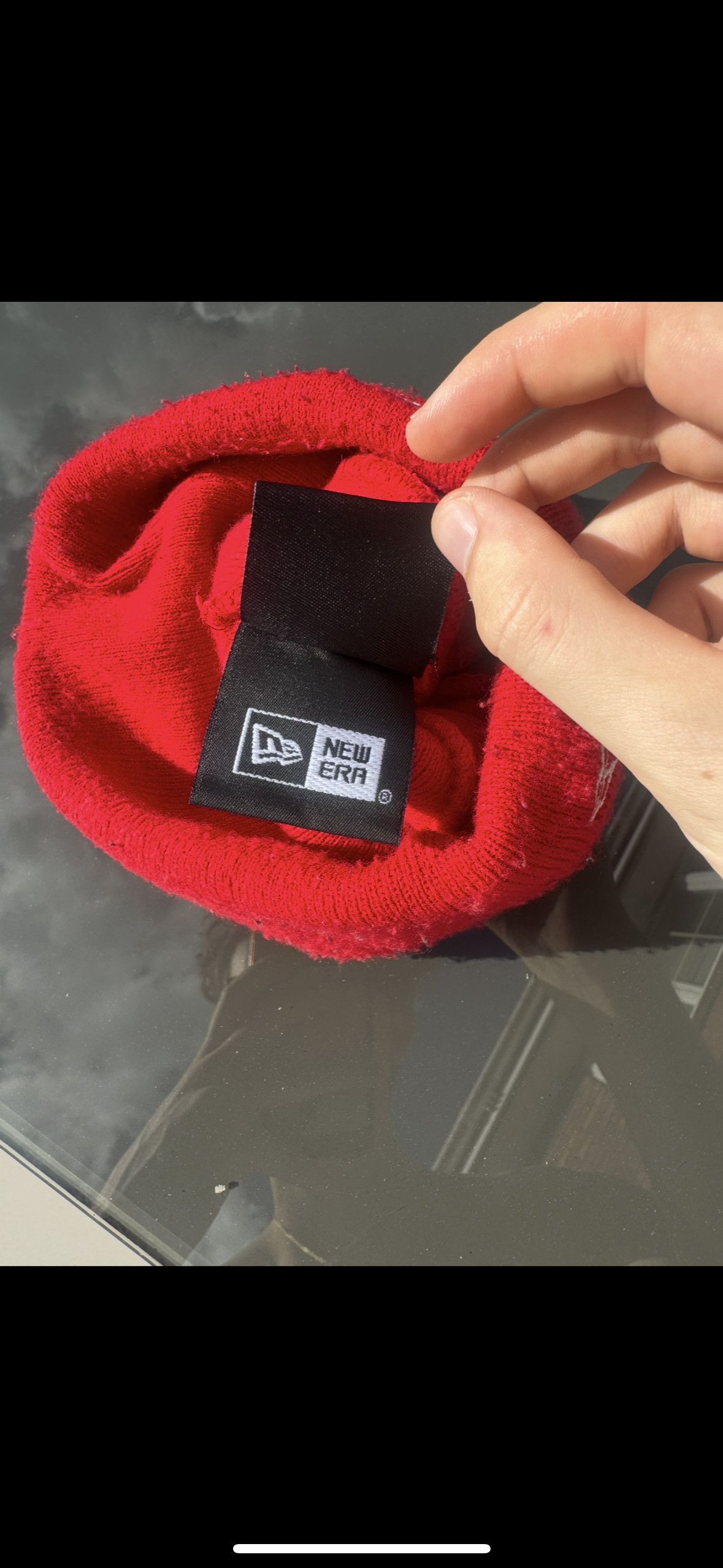 Supreme Supreme Bandana Box Logo New Era Beanie Red FW19 Size ONE SIZE - 4 Thumbnail
