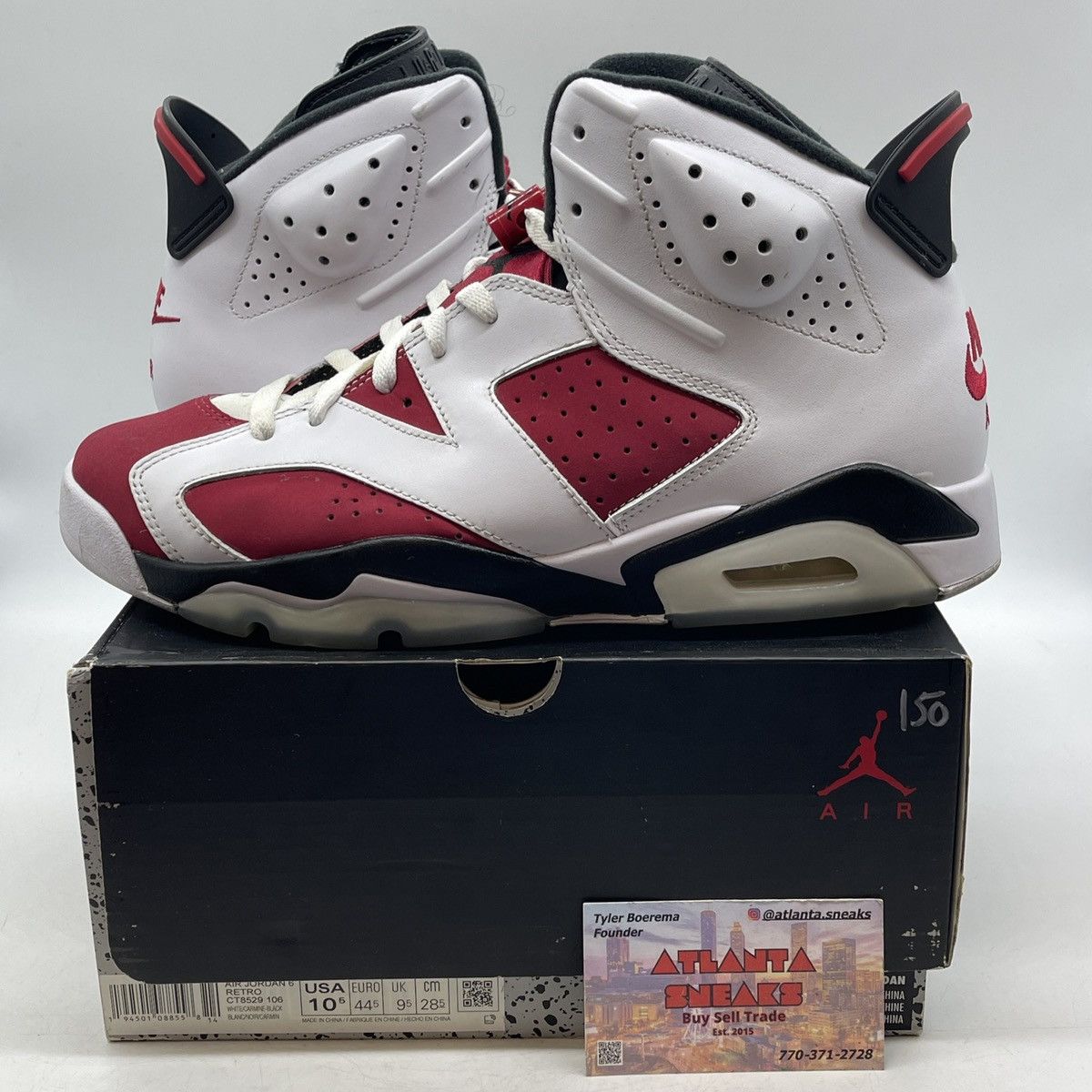 Jordan Brand Air Jordan 6 carmine Size US 10.5 / EU 43-44 - 1 Thumbnail
