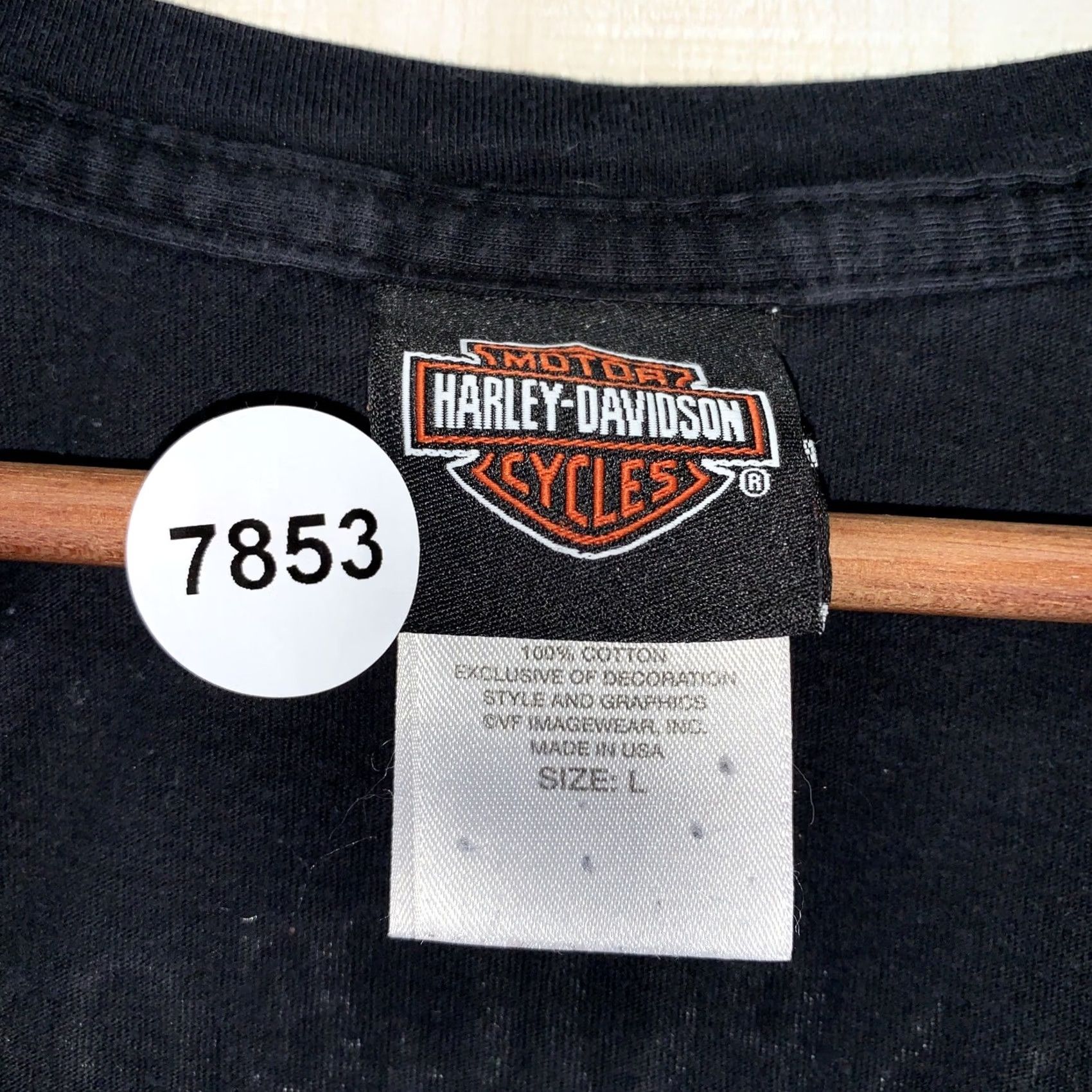 Harley Davidson Harley-Davidson Shirt Womens L V-Neck Short Sleeve Black Ohio 2013/14 T-Shirt Logo Casual Size L / US 10 / IT 46 - 3 Thumbnail