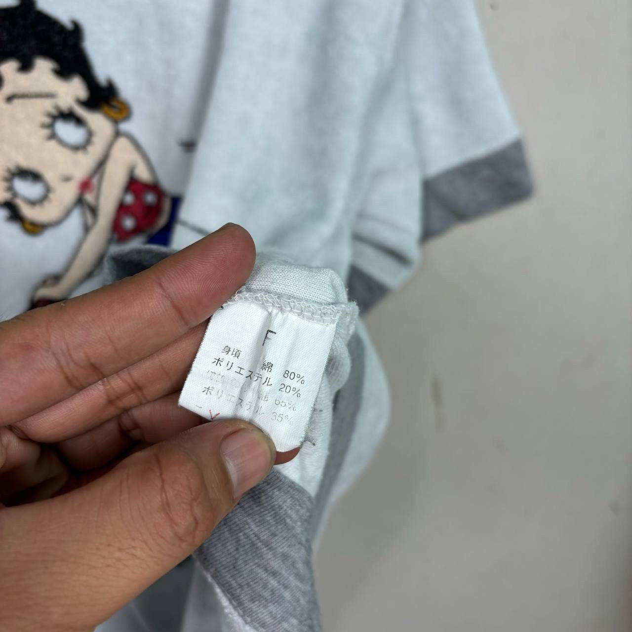 Vintage Vintage Betty Boop Ringer Tee Terry Cloth 90s Y2K Size M/L Size US L / EU 52-54 / 3 - 5 Thumbnail